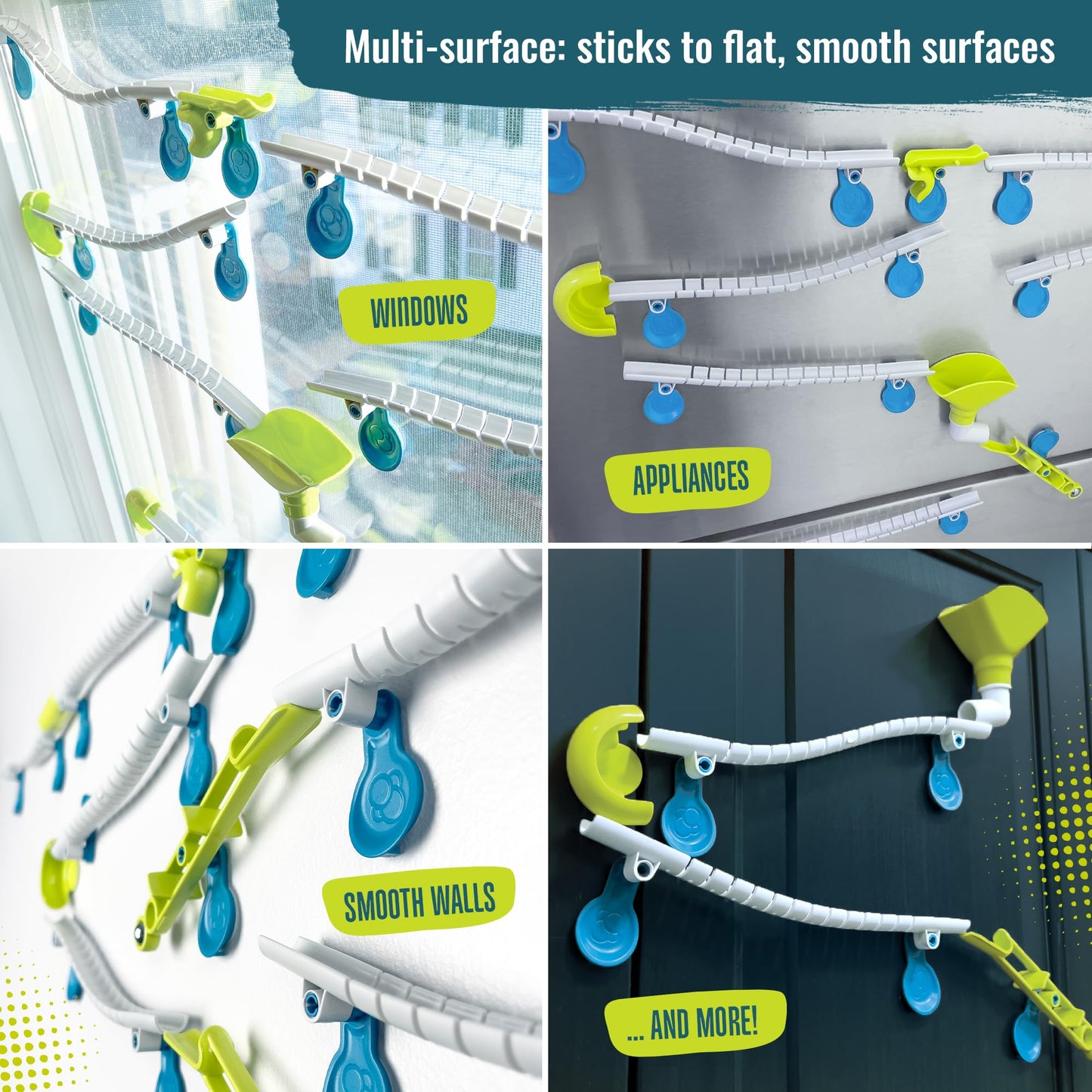 Gecko Run Marble Run Starter Set – 63-Piece Vertical Track Toy by Thames & Kosmos, Toy of the Year Winner, Fast No-Mess Setup