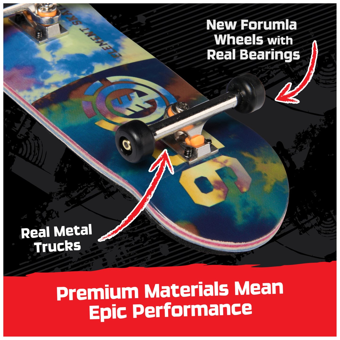 TECH DECK, Element Pro Series Finger Board with Storage Display, Built for Pros; Authentic Mini Skateboards, Kids Toys for Ages 6 and up