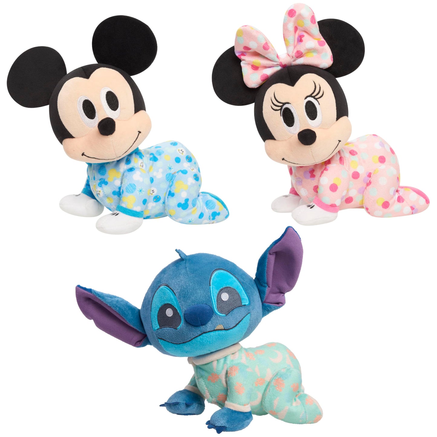Just Play Disney Baby Musical Crawling and Talking Pals, Stitch, Interactive Plush Toy, Kids Toys for Ages 09 Month