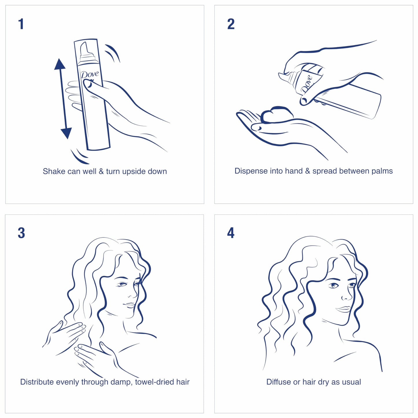 Dove STYLE+care Curls Defining Mousse, Soft Hold 7 oz