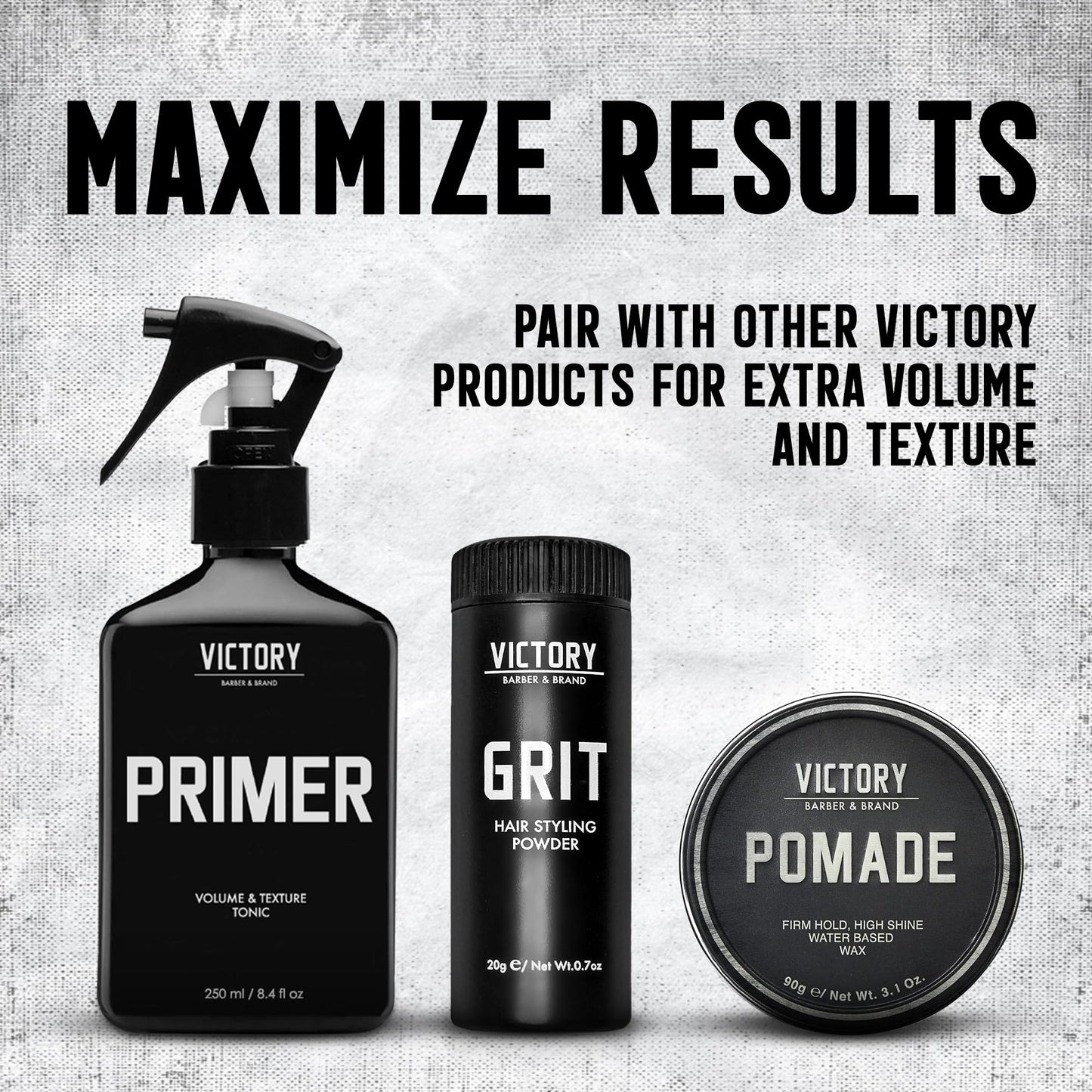 Sea Salt Thickening Spray for Men's Hair | PRIMER by Victory Barber & Brand | Made in the USA