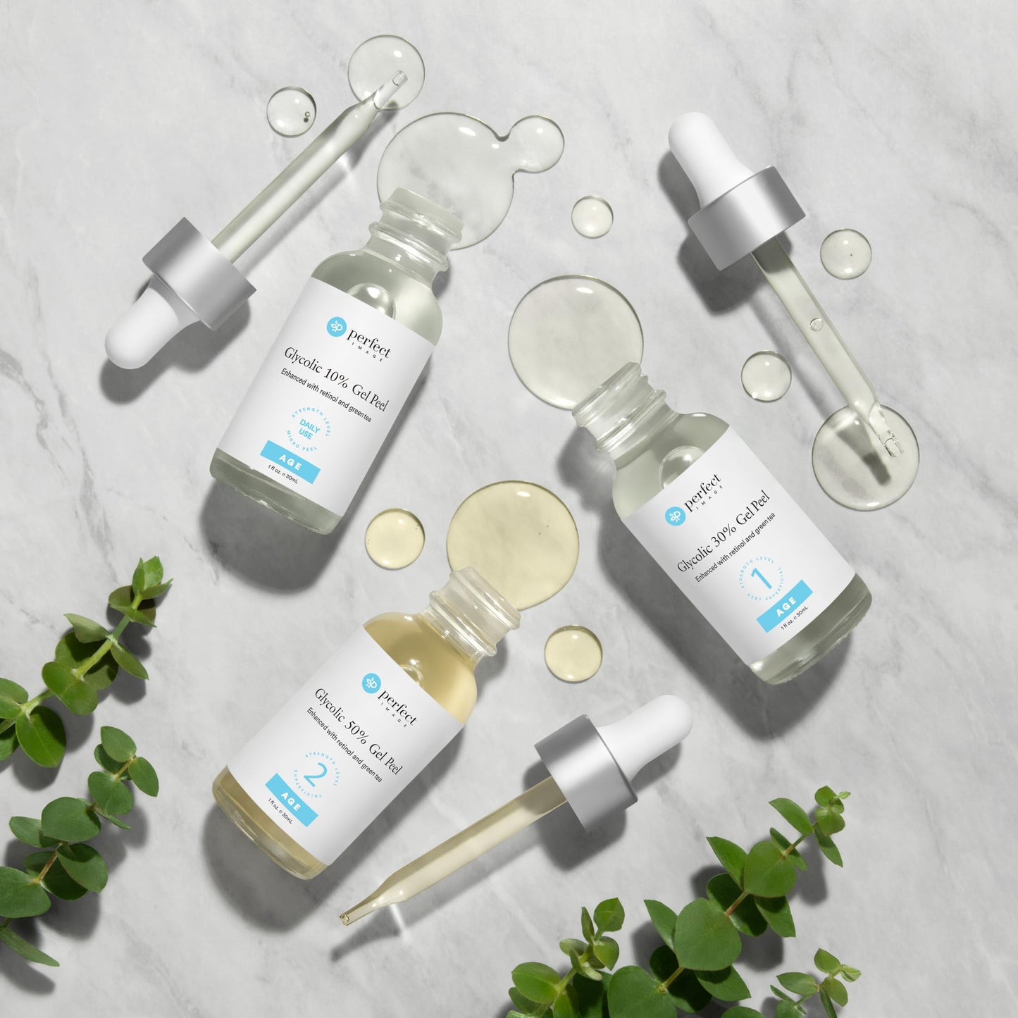 Glycolic Acid 50% Gel Peel - Enhanced with Retinol & Green Tea Extract (Professional Skin Peel)1 ounce