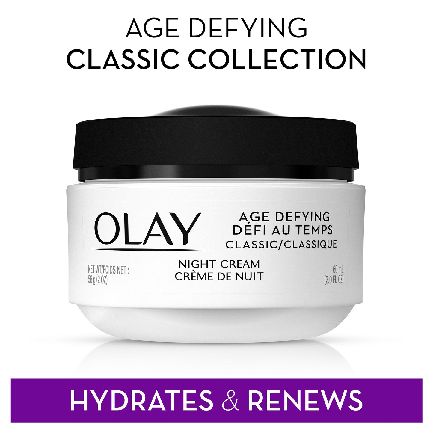 Olay Night Cream with Pro Retinol and Vitamins C & E Age Defying, Pack of 2