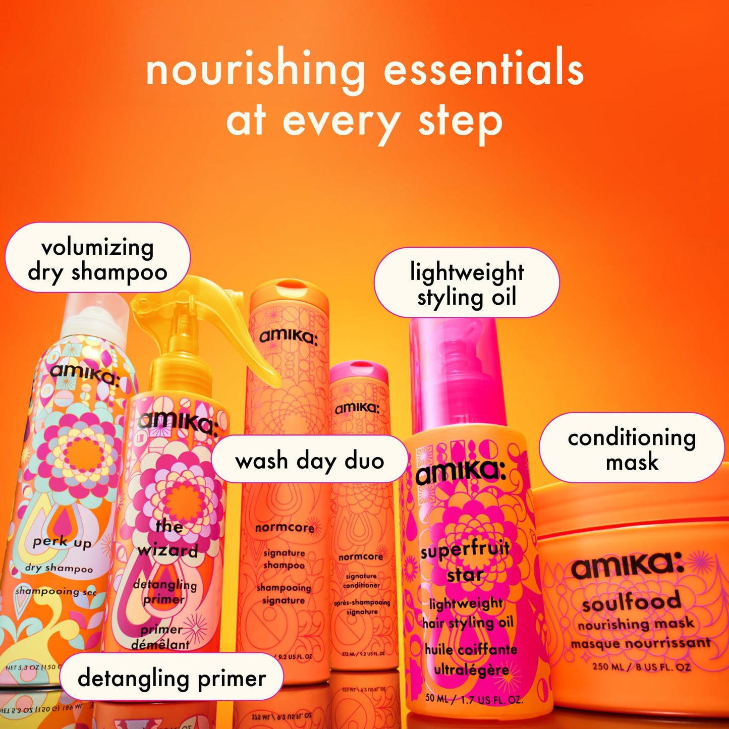 amika the wizard detangling hair primer, 60ml