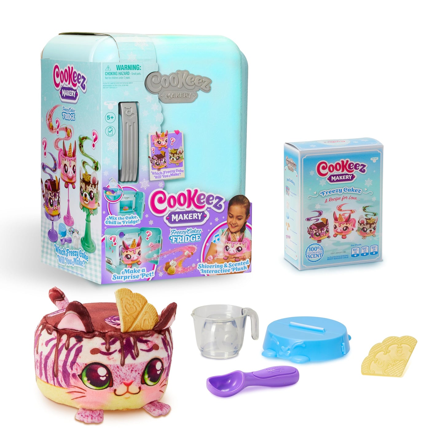 Cookeez Makery Freezy Cakez – Mix, Freeze & Reveal a Scented, Shivering Plush Friend! Styles May Vary