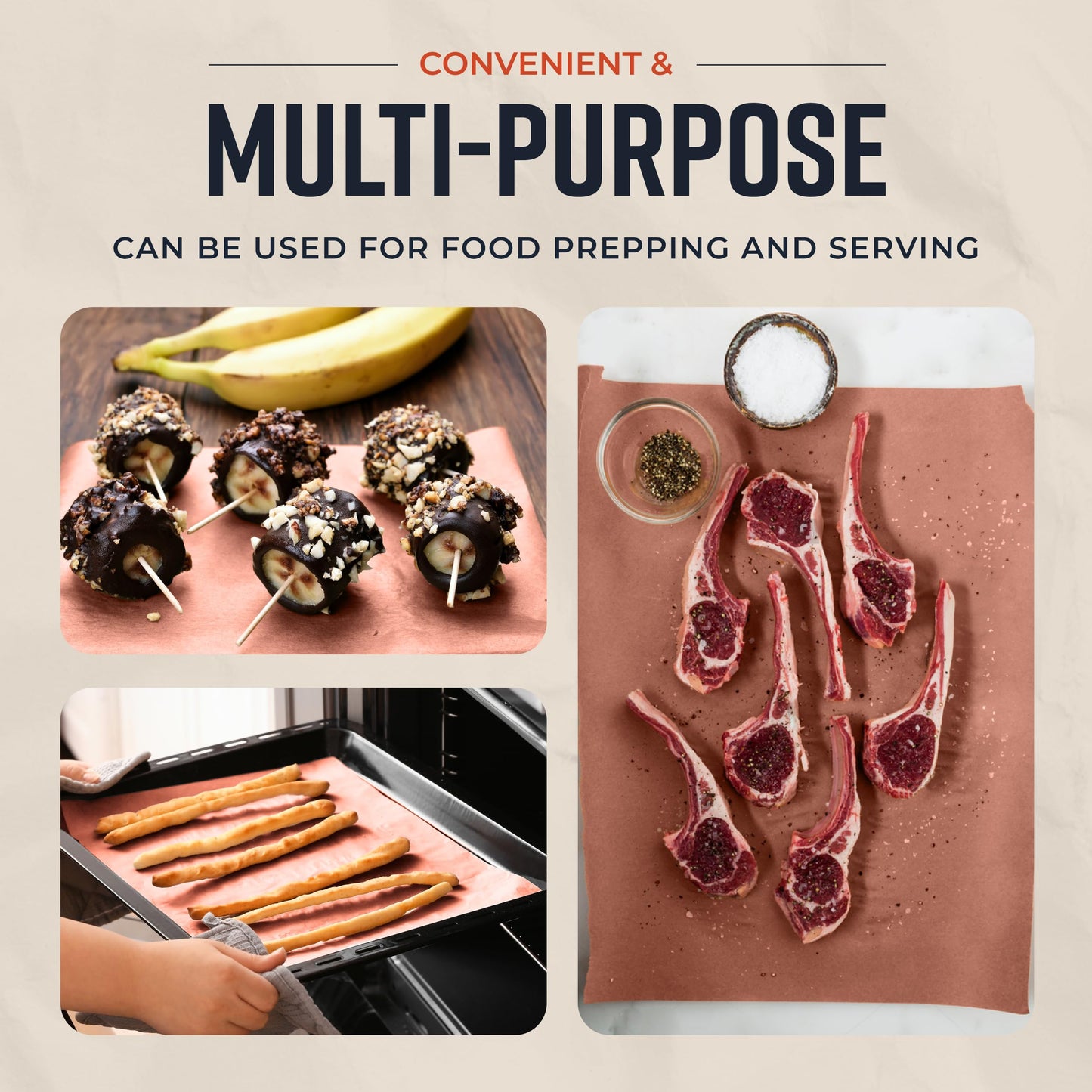 Pink Butcher Paper Roll 18"x175' Food-Grade Peach Paper for BBQ, Smoking & Grilling Meat, USA Made, Unbleached, Uncoated & Unwaxed