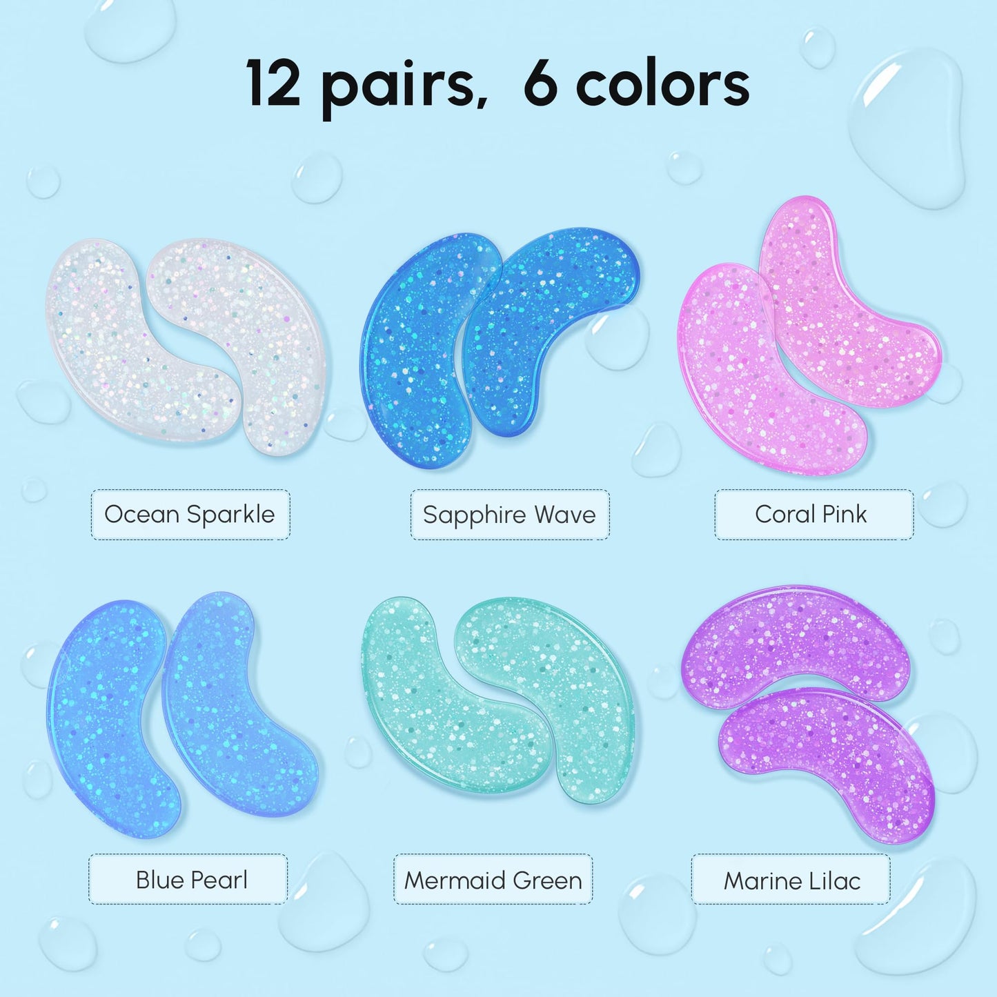 MAREE Under Eye Gels & Patches for Dark Circles, Puffiness & Wrinkles with Collagen & Hyaluronic Acid – Anti-Aging Skincare Treatment