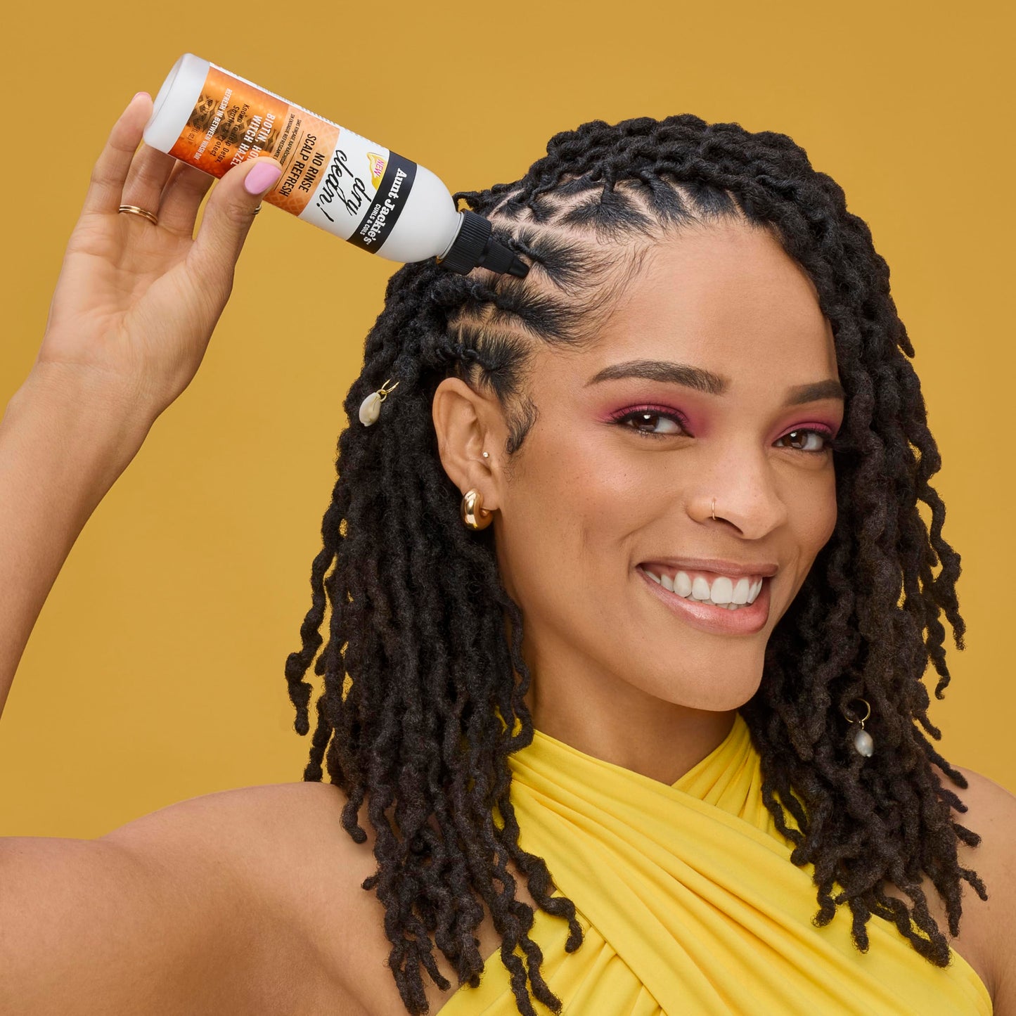 Aunt Jackie's Braid + Twist Dry Clean! No Rinse Scalp Refresh – Detox & Moisturize with Witch Hazel, Biotin, Honey & Scalposine – 6 fl oz
