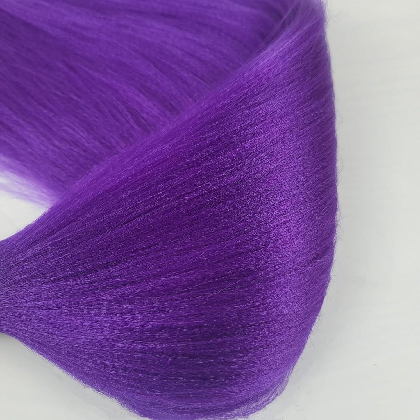Gozill Purple Braiding Hair Pre stretched Long Purple Prestretched Synthetic Braiding Hair Extensions Hypoallergenic Gyal Knotless Ez Braid 26 inch Yaki Non Toxic Fulani