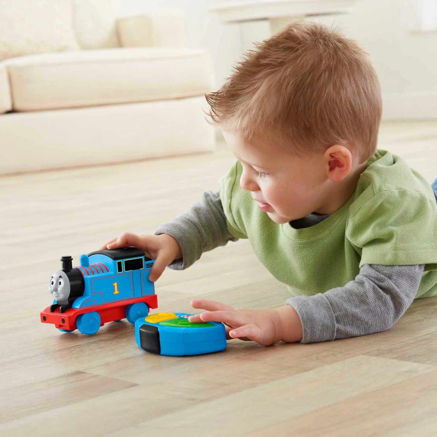 Thomas & Friends My First, R/C, Battery-Powered Remote-Controlled Train Engine with Character Phrases for Toddlers
