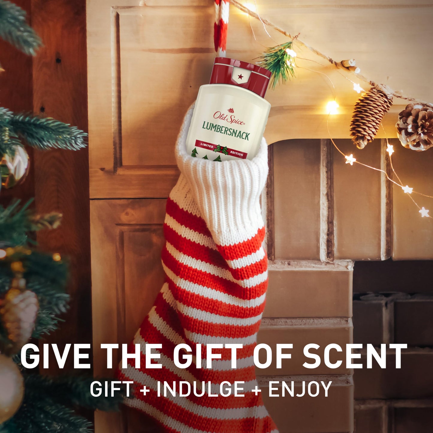 Old Spice Holidudes Body Wash for Men, 16oz – Lumbersnack Pine Scent, Rich Lather, Long-Lasting Holiday Freshness, Stocking Stuffer