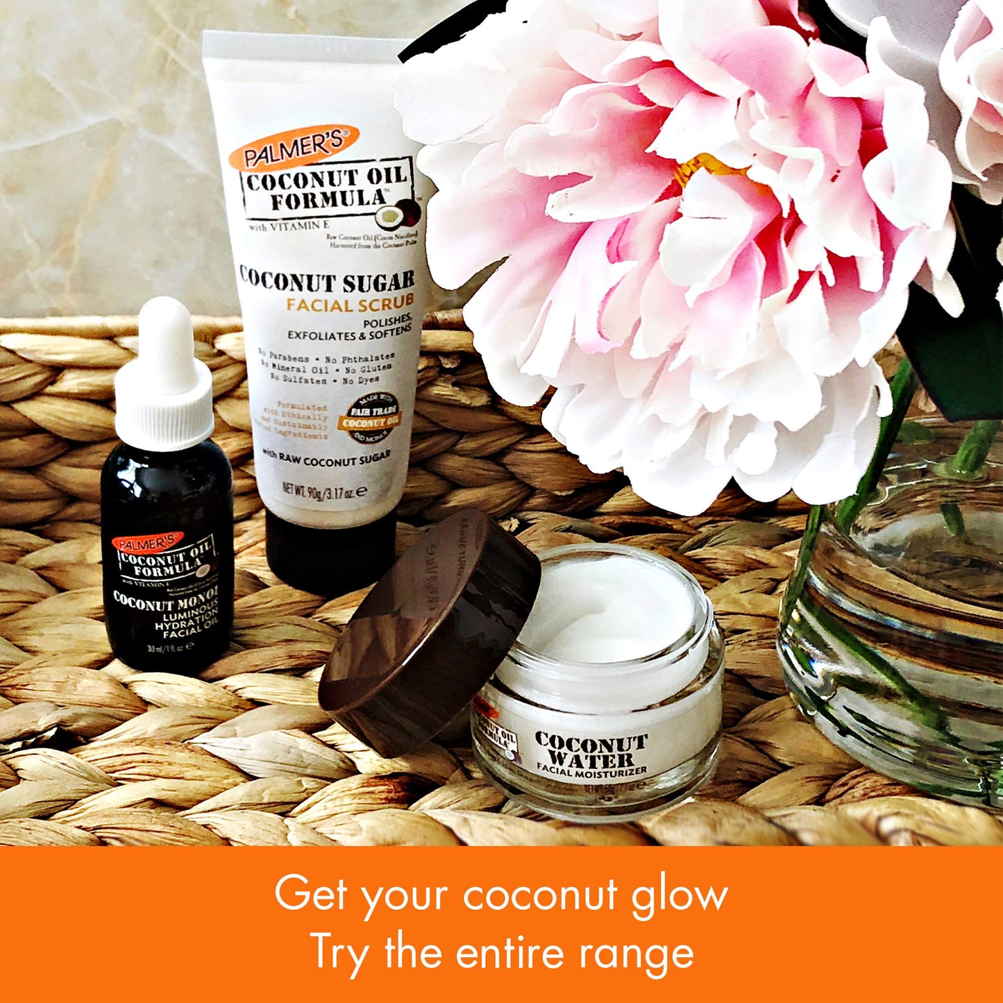 Palmer's Coconut Sugar Facial Scrub – Gently Exfoliates Dirt & Dead Skin, Soothes with Chamomile, 3.17 oz, Pack of 1