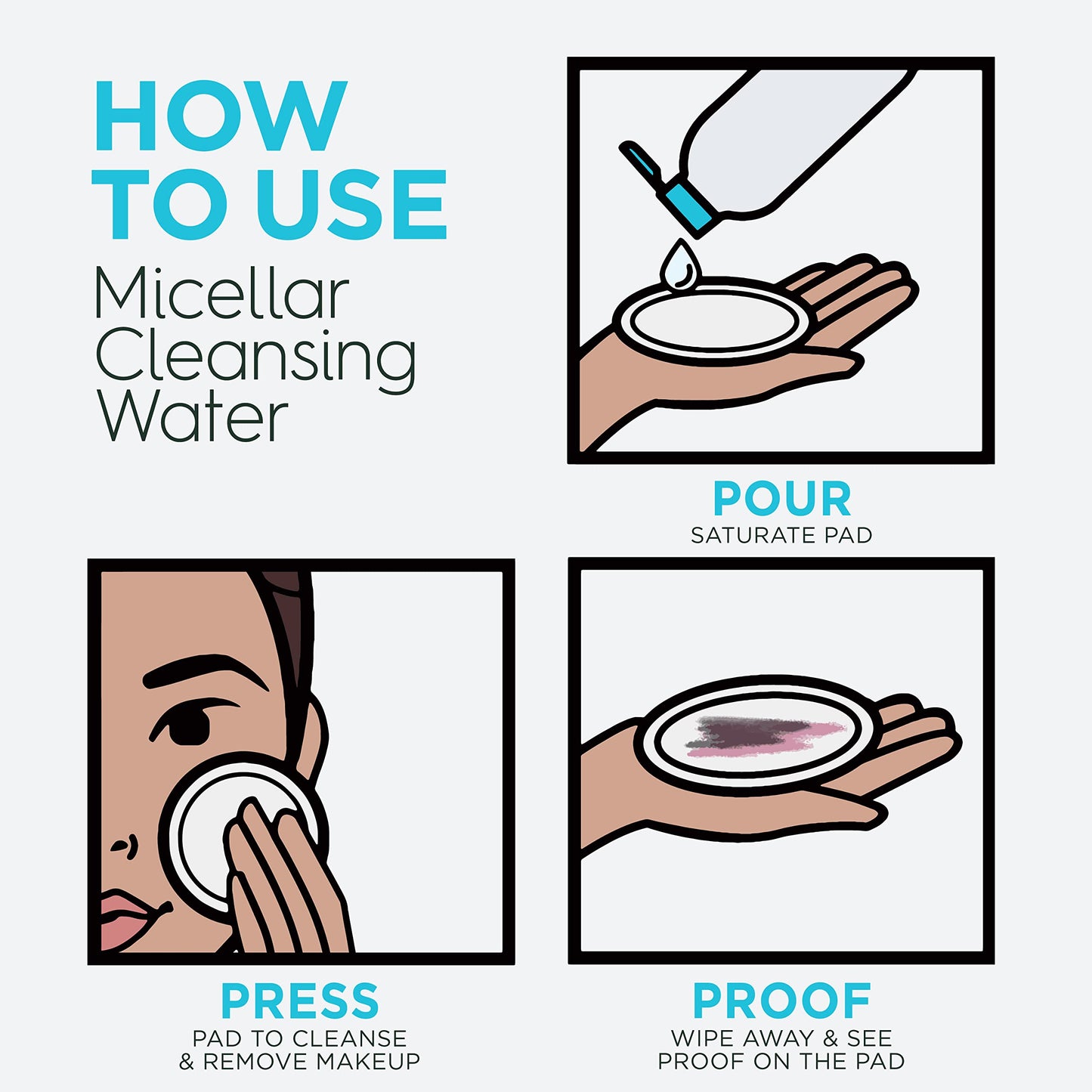 Garnier Micellar Water for Waterproof Makeup - Hydrating Cleanser & Makeup Remover, Sensitive Skin, Vegan, Cruelty-Free, 13.5oz, 2 Pack