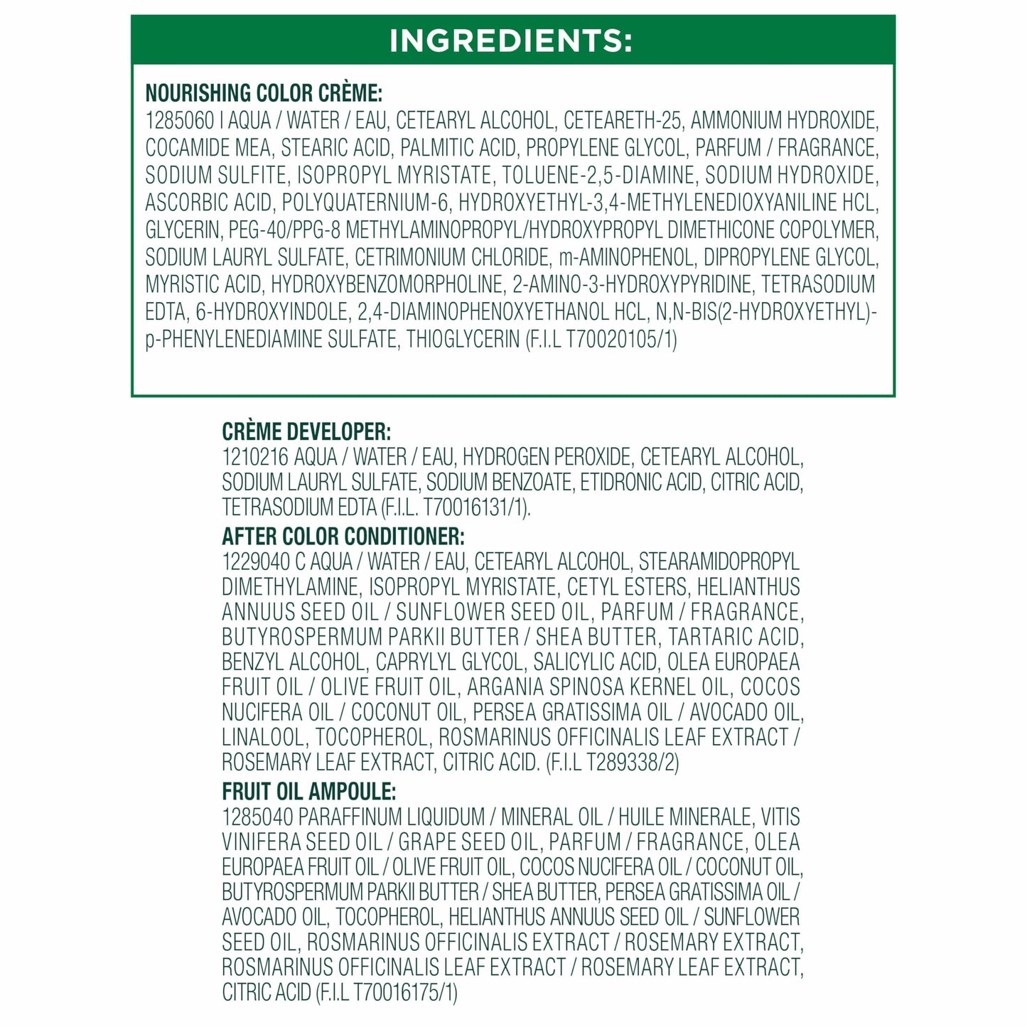 Garnier Nutrisse Nourishing Hair Color Creme, 40 Dark Brown (Dark Chocolate) (Packaging May Vary)