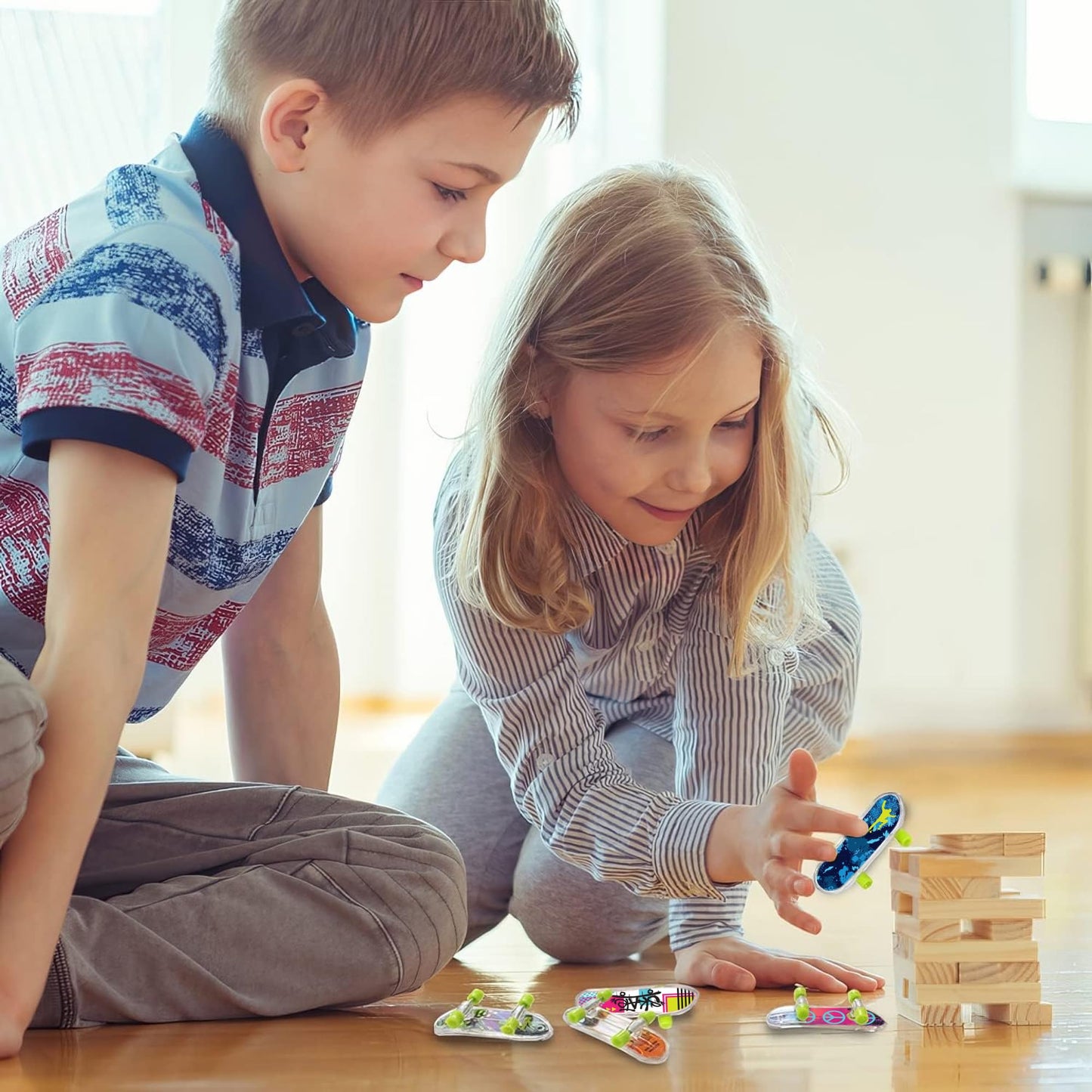 ArtCreativity Mini Finger Skateboards for Kids, Bulk Pack of 144, 2" Durable Fingerboards, Assorted Designs, Party Favors & Goody Bags