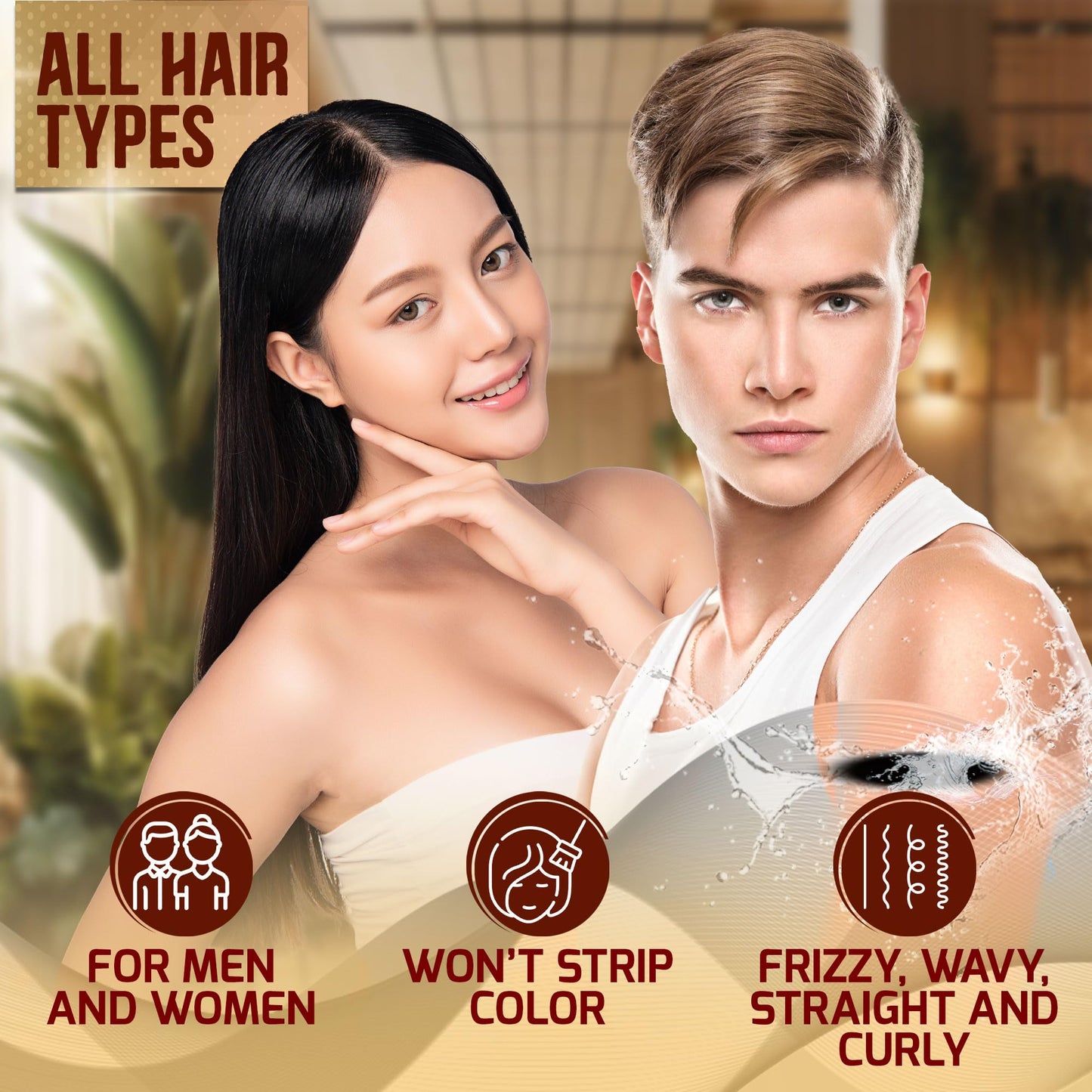 Moroccan Argan Oil Heat Protectant Spray – Leave-In Thermal Shield for Flat Iron, Blow Dry & Styling – Hydrating Anti-Frizz for All Hair Types