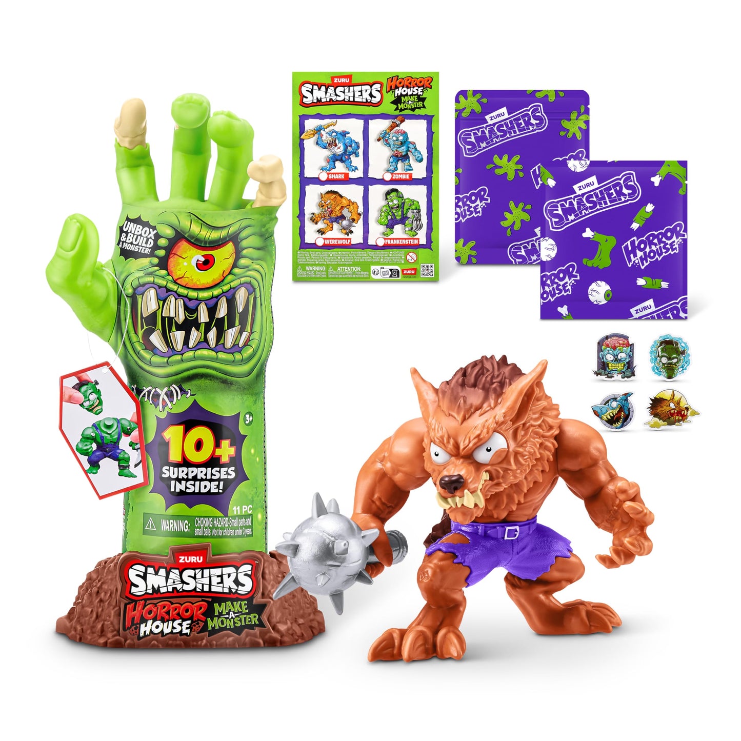 Smashers Horror House Dissect (Werewolf) by ZURU, Smashable Egg Toy for Boys
