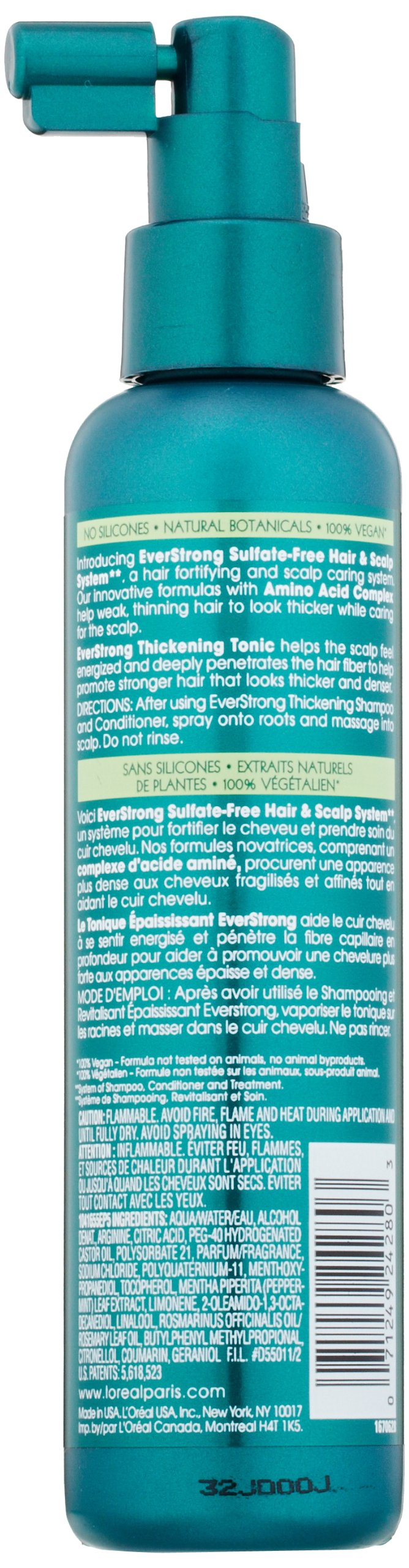 L'Oreal Everstrong Thickening Tonic, 5.1 Fluid Ounce