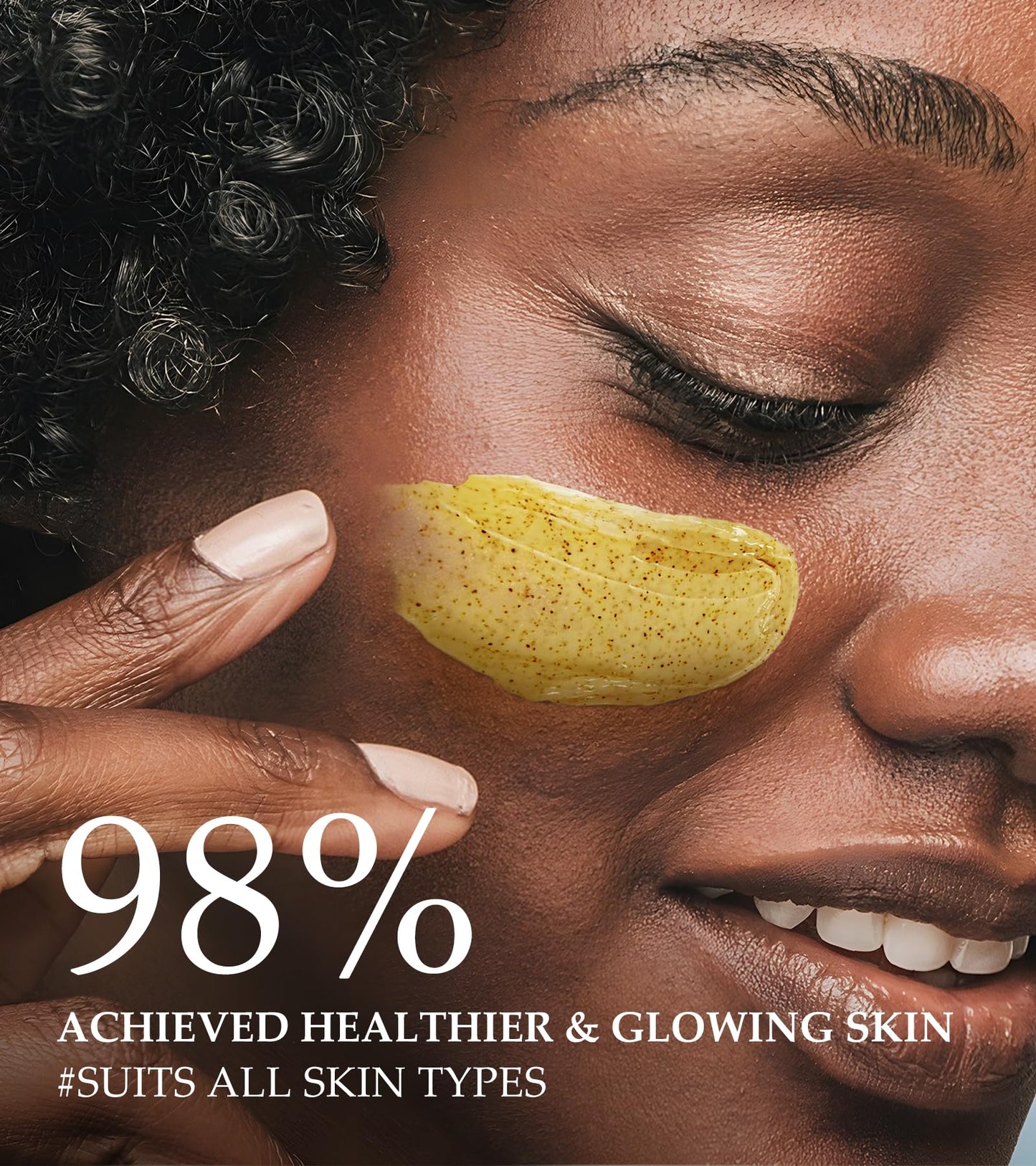 Vitamin C & Turmeric Face Scrub โ Exfoliating Scrub for Face & Body, Anti-Aging, Clears Blackheads & Dark Spots, All Skin Types, 4.23 oz