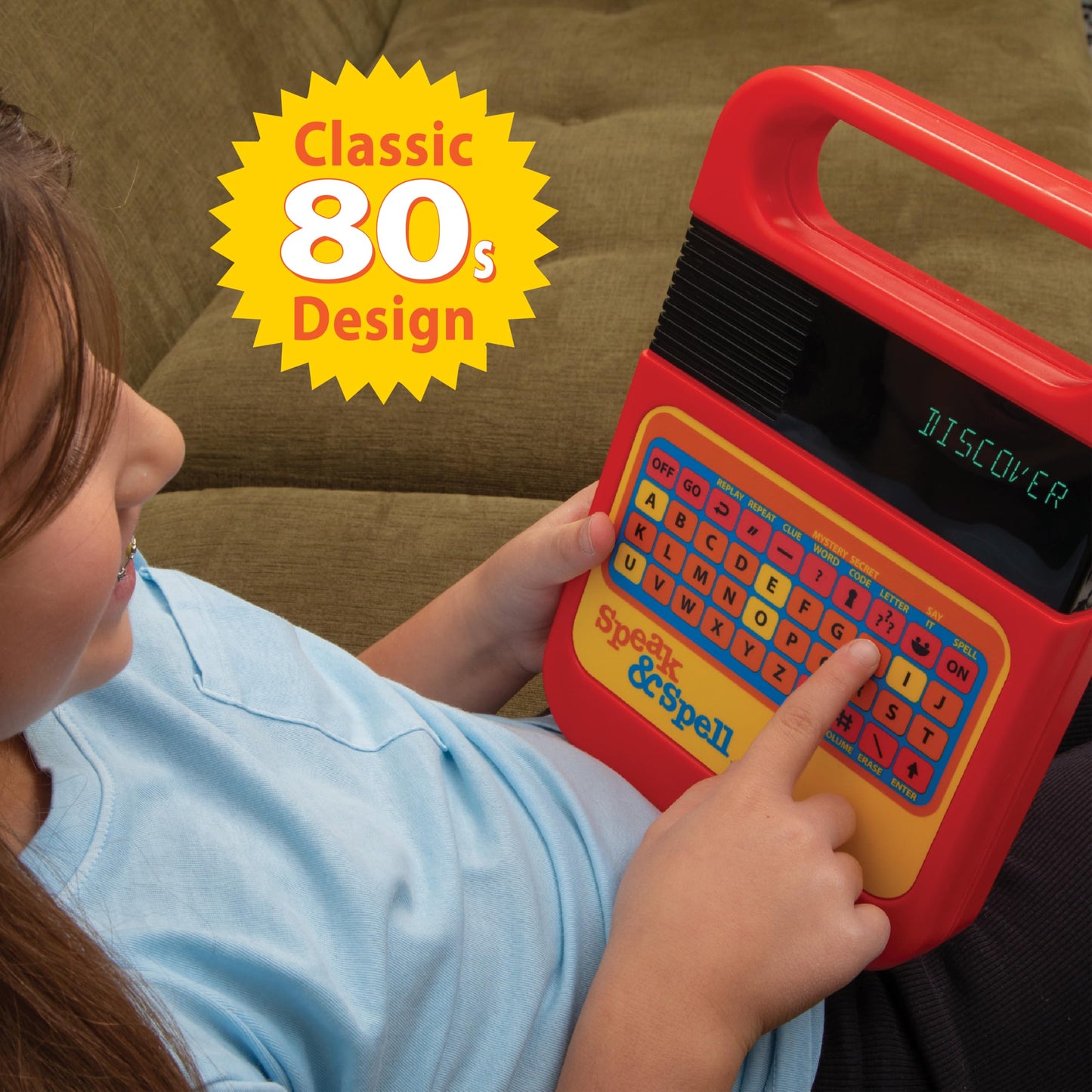 Playmonster Speak & Spell Electronic Game – Retro 80s Learning Toy, Spelling & Educational Fun for Kids, Toddlers, Ages 7+