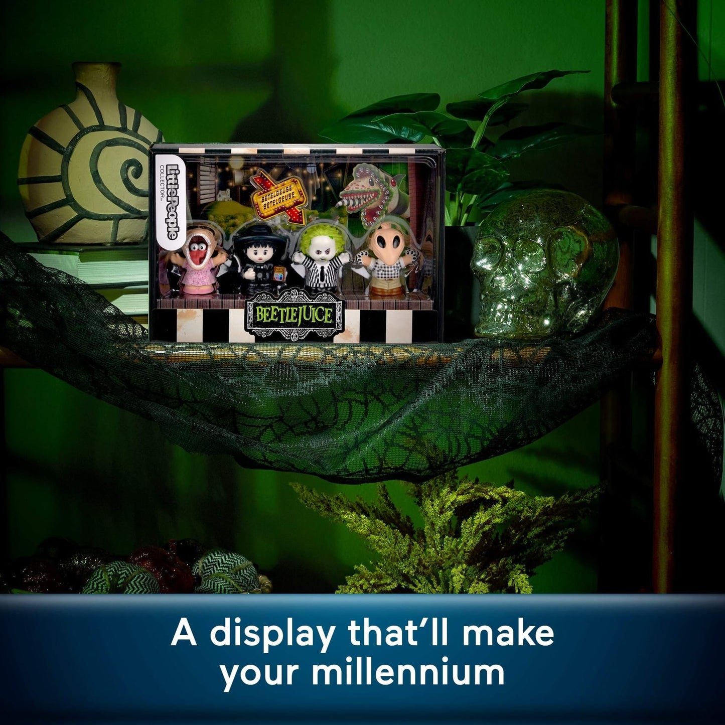 Little People COLLECTOR Beetlejuice Special Edition Set for Movie Fans, 4 Character Figures in a Display Package (Amazon Exclusive)