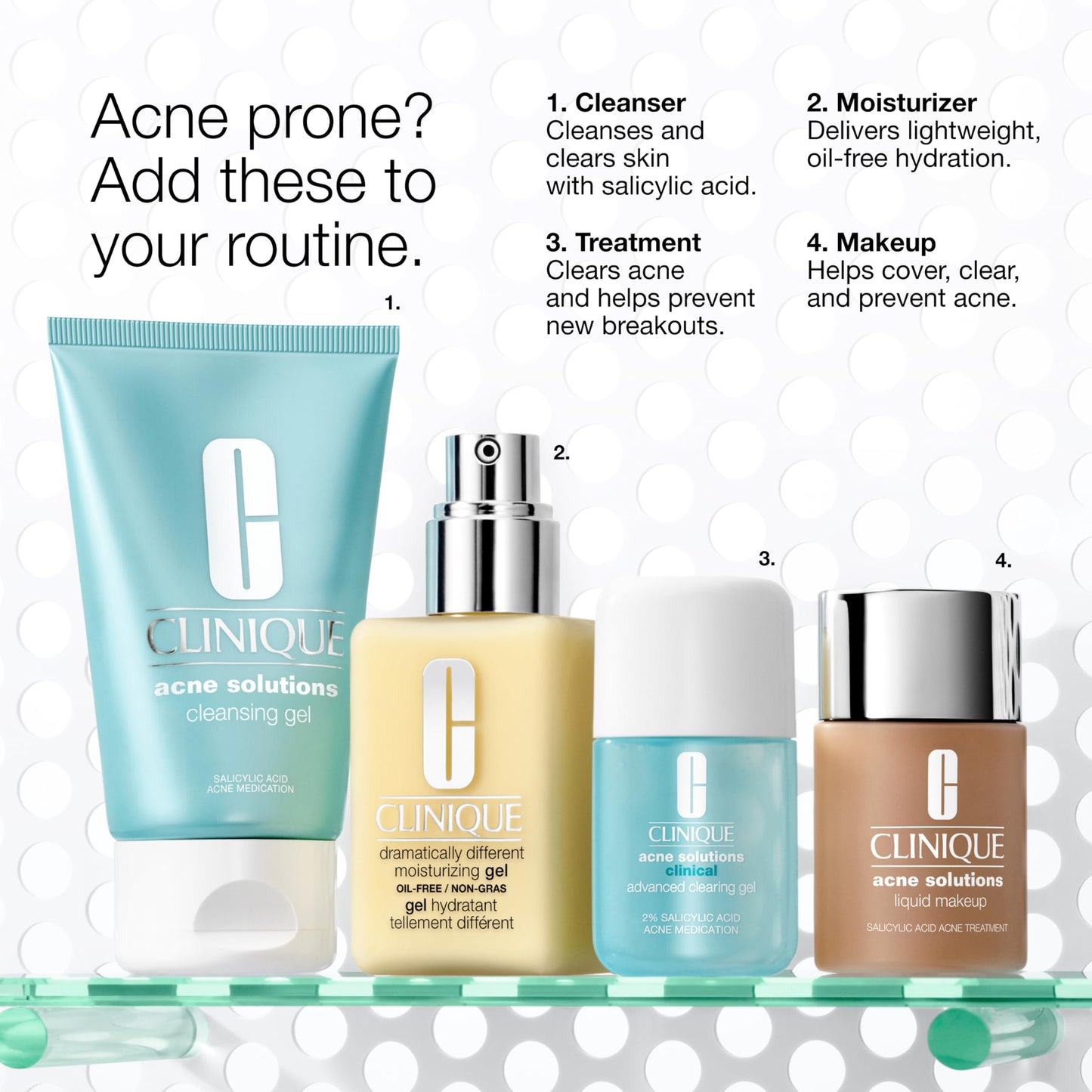 Clinique Acne Solutions Clinical Clearing Gel – Oil-Free Acne Treatment with Salicylic Acid & Witch Hazel, Soothes Skin, 0.68 fl oz