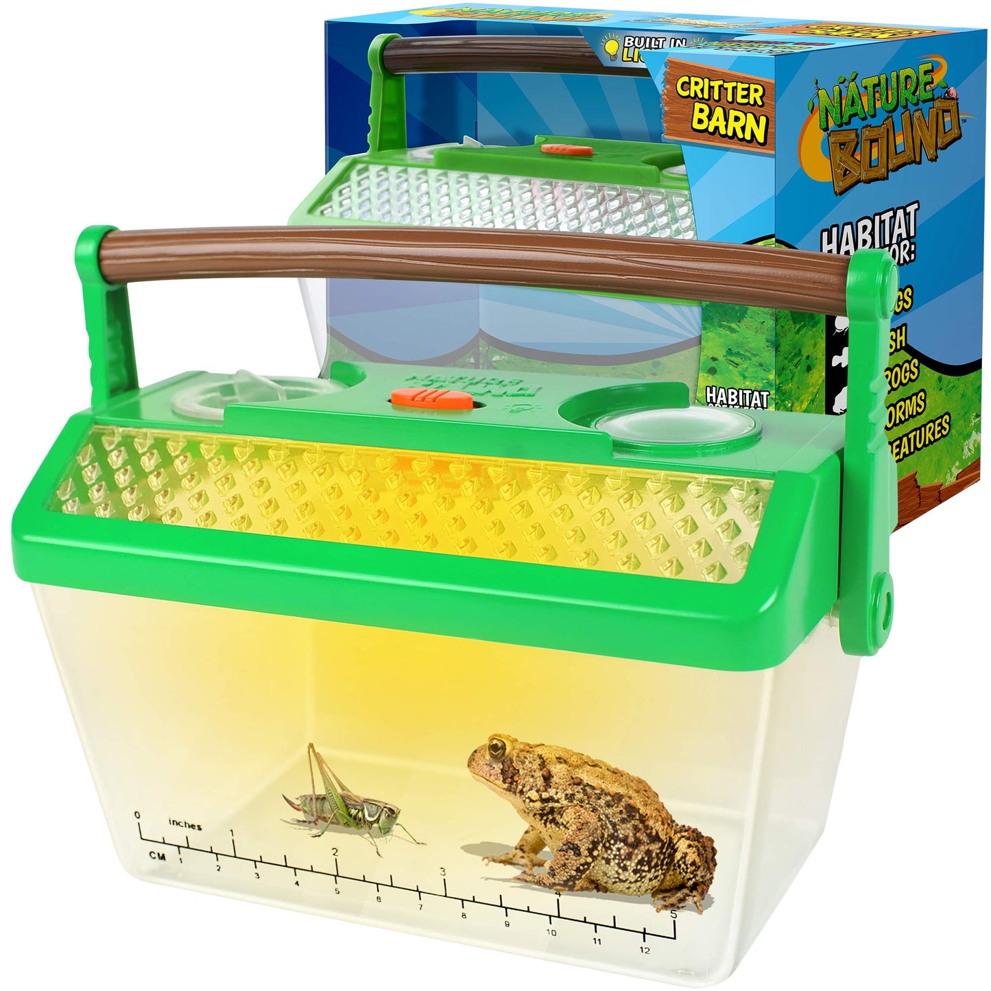 Nature Bound Bug Catcher Critter Barn | STEM Insect Exploration Kit for Kids 3+ | Outdoor & Indoor Bug Collecting with Light
