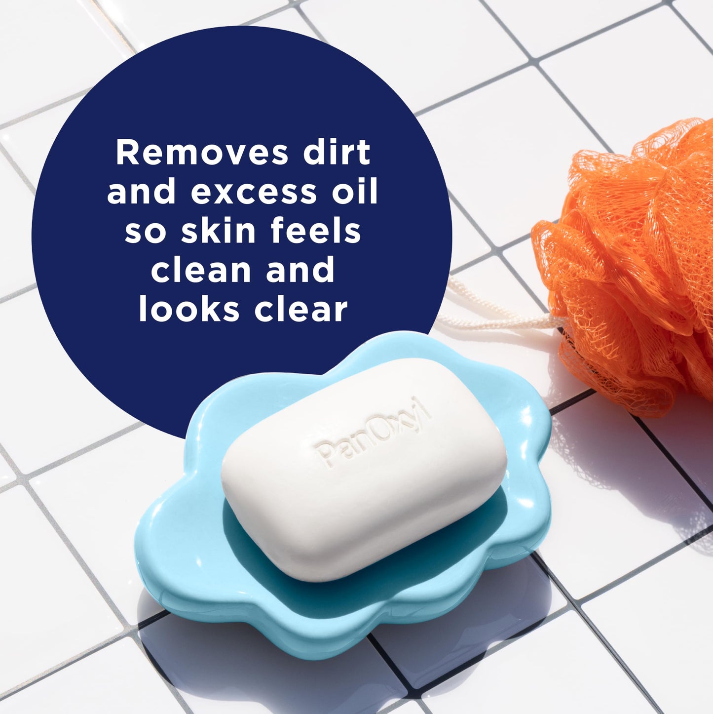 PanOxyl 10% Benzoyl Peroxide Acne Treatment Bar – Maximum Strength Face & Body Wash for Pimples, Blackheads & Whiteheads, 4 oz, Vegan