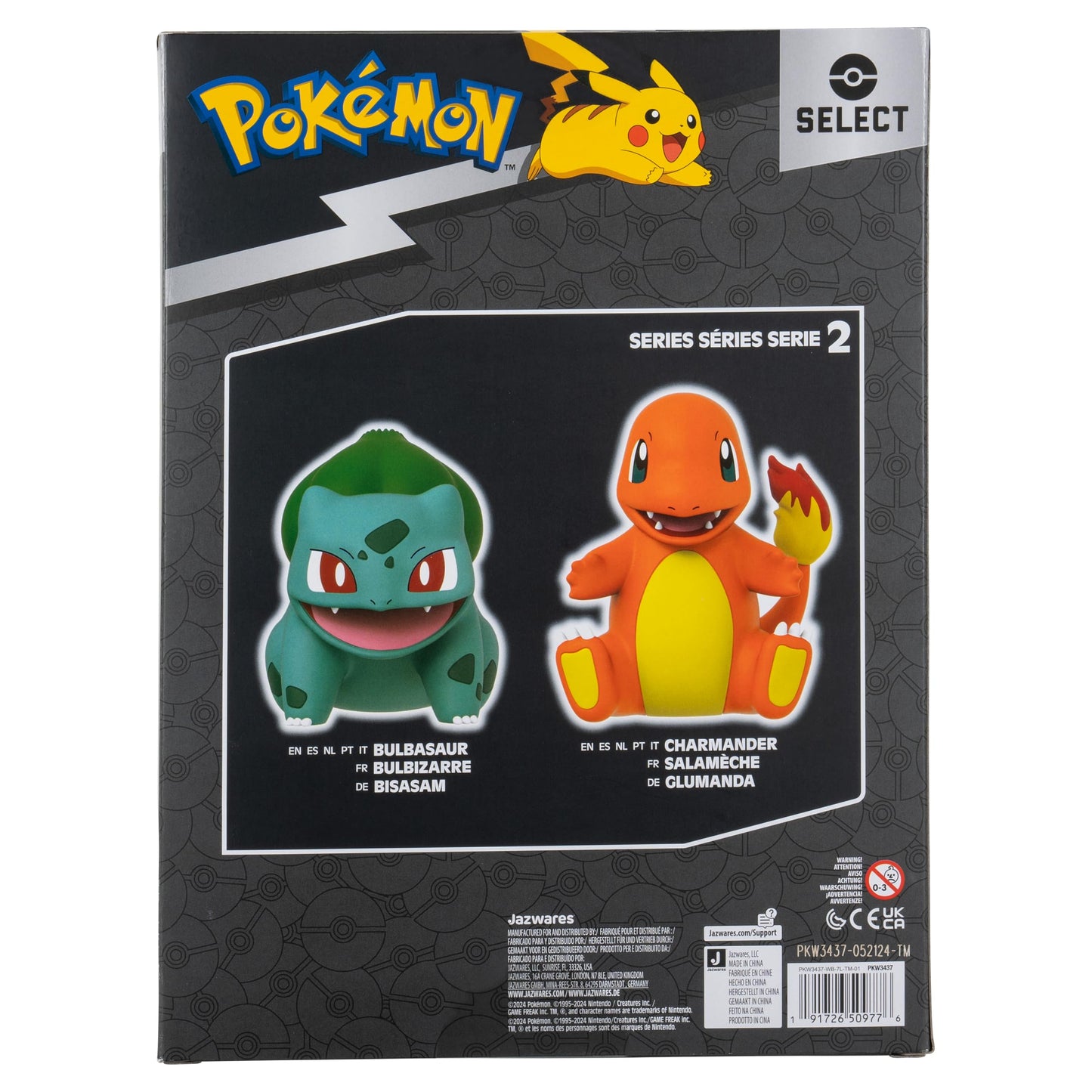 Pokemon Bulbasaur Select Vinyl Figure - 8-Inch Figure Made from Vinyl