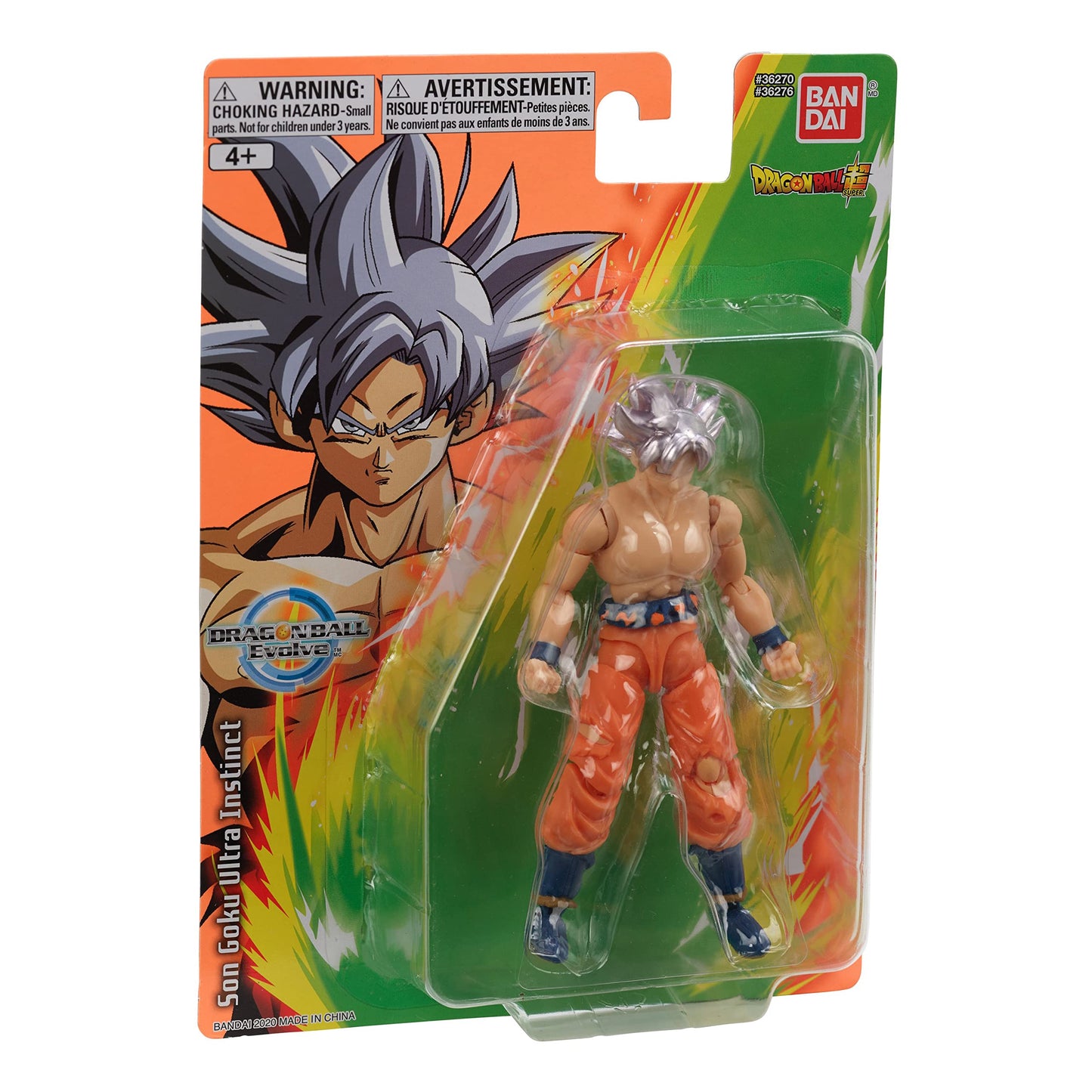 Bandai Namco - Dragon Ball Super - Goku Ultra Instinct, Dragon Ball Evolve 5" Action Figure