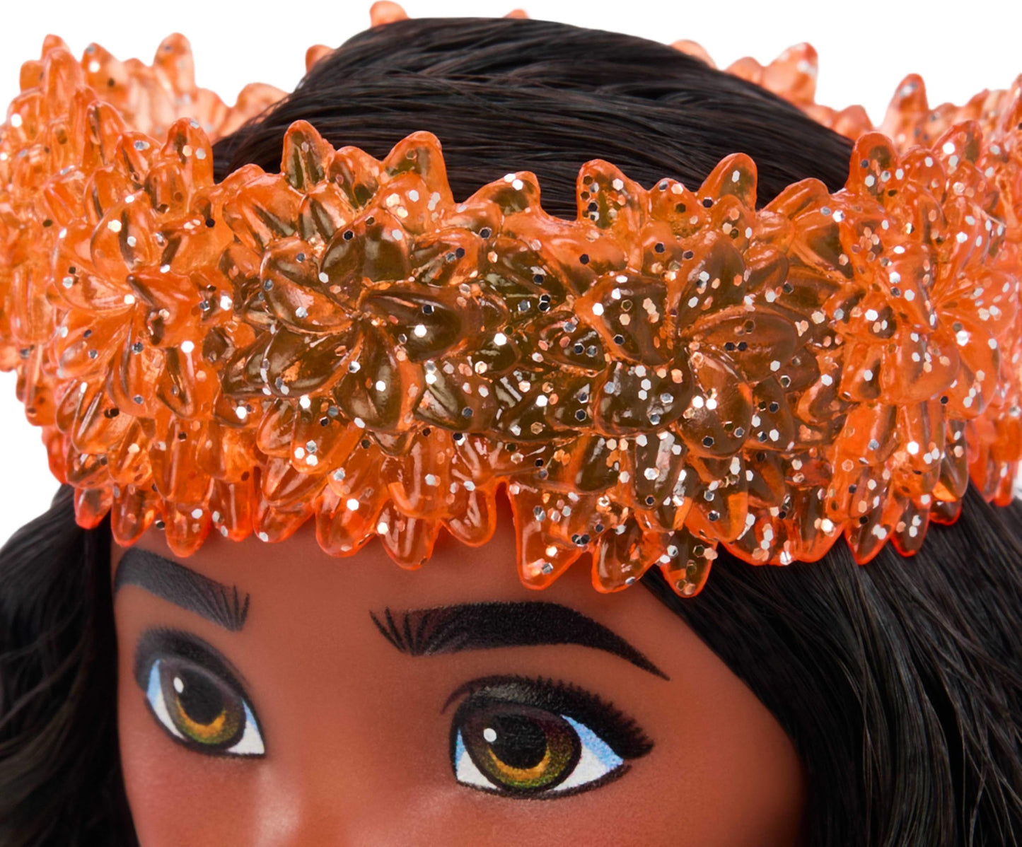 Mattel Disney Princess Moana Doll in Sparkling Fashion with Removable Skirt, Headband and Necklace, Posable & Collectible, Inspired by Movie