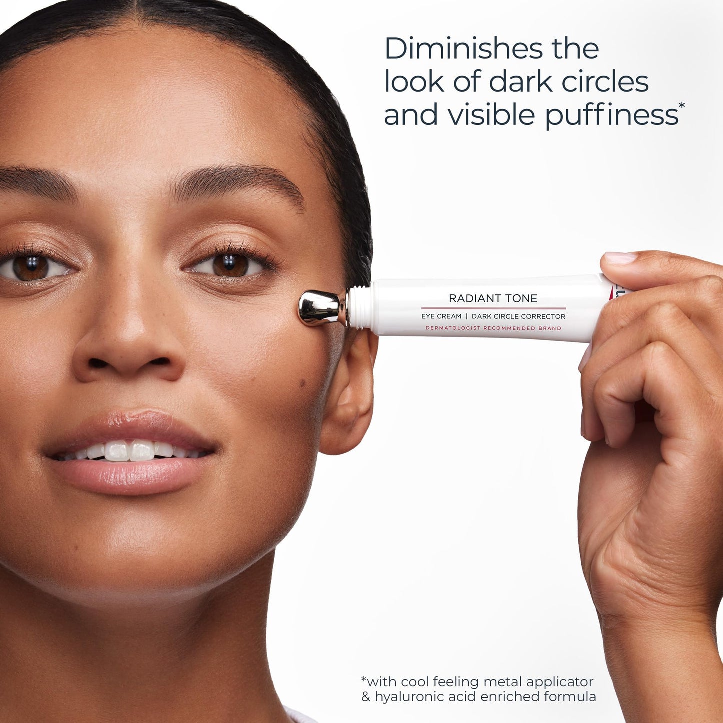 Eucerin Radiant Tone Eye Cream – Dark Circle Corrector with Thiamidol & Hyaluronic Acid, Brightens Eyes & Reduces Puffiness, 0.5 oz