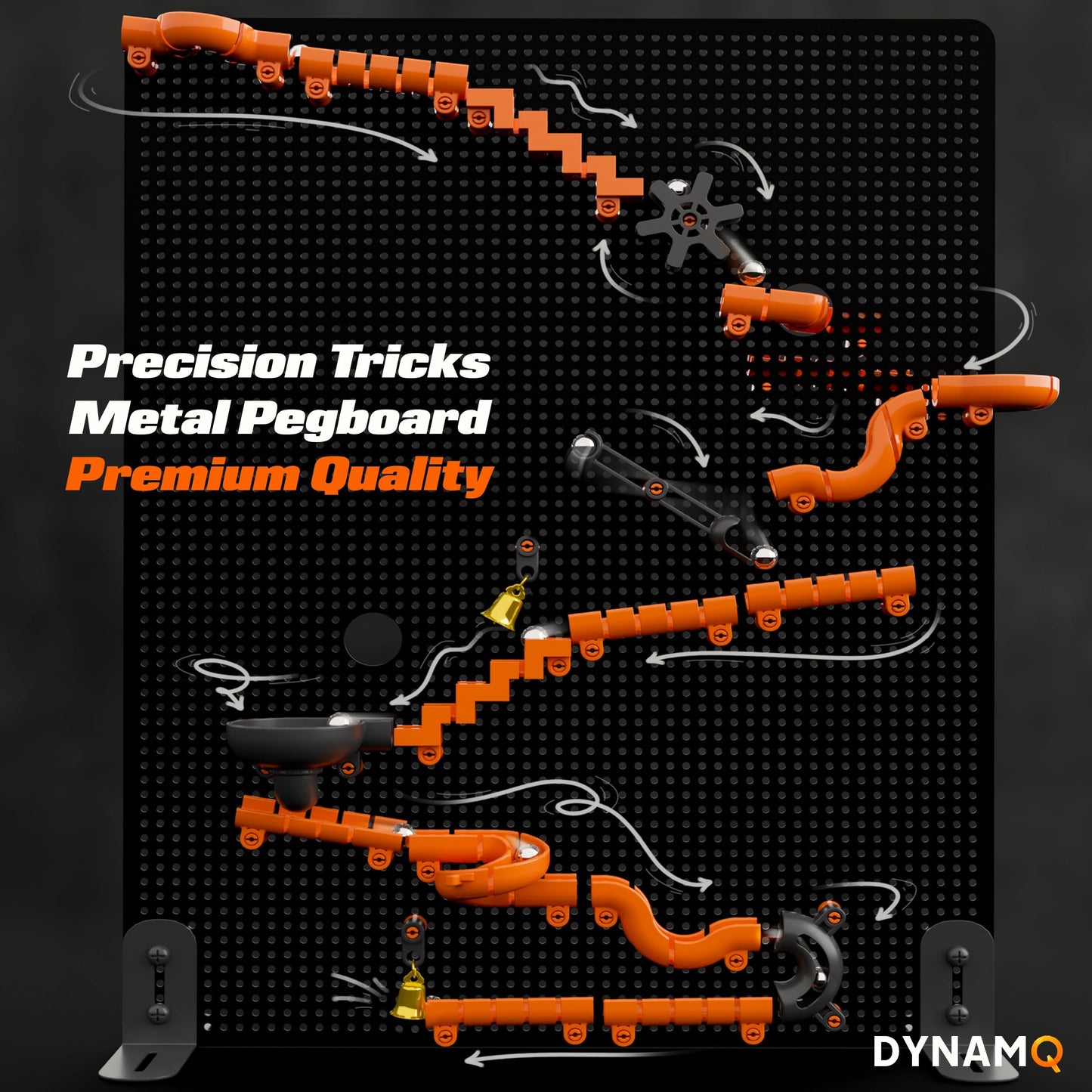 Precision Marble Run 125-Piece STEM Building Kit - 3D Marble Maze Construction Game for Kids 5+ & Adults, Educational Science Toy Gift