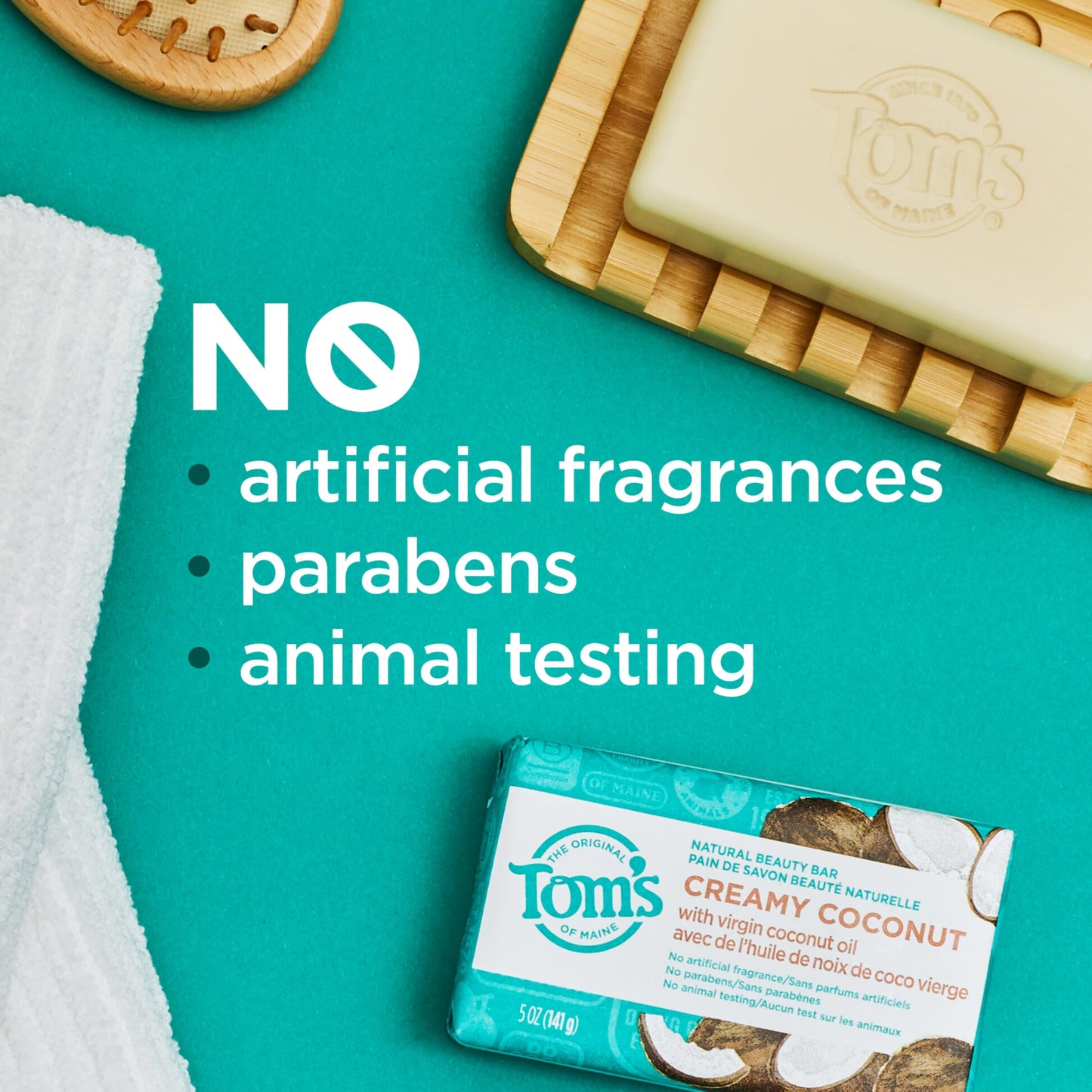 Tom’s of Maine Bar Soap Variety Pack – Natural 5 oz Bars for Women & Men, Lavender & Shea, Eucalyptus, Coconut, Orange Blossom (4-Pack)