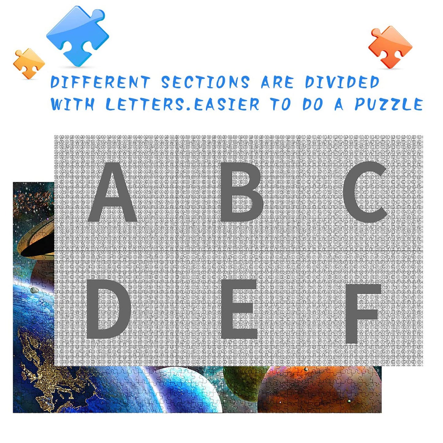 Jigsaw Puzzles 1000 Pieces for Adults, Families (Space Traveler, Solar System) Pieces Fit Together Perfectly