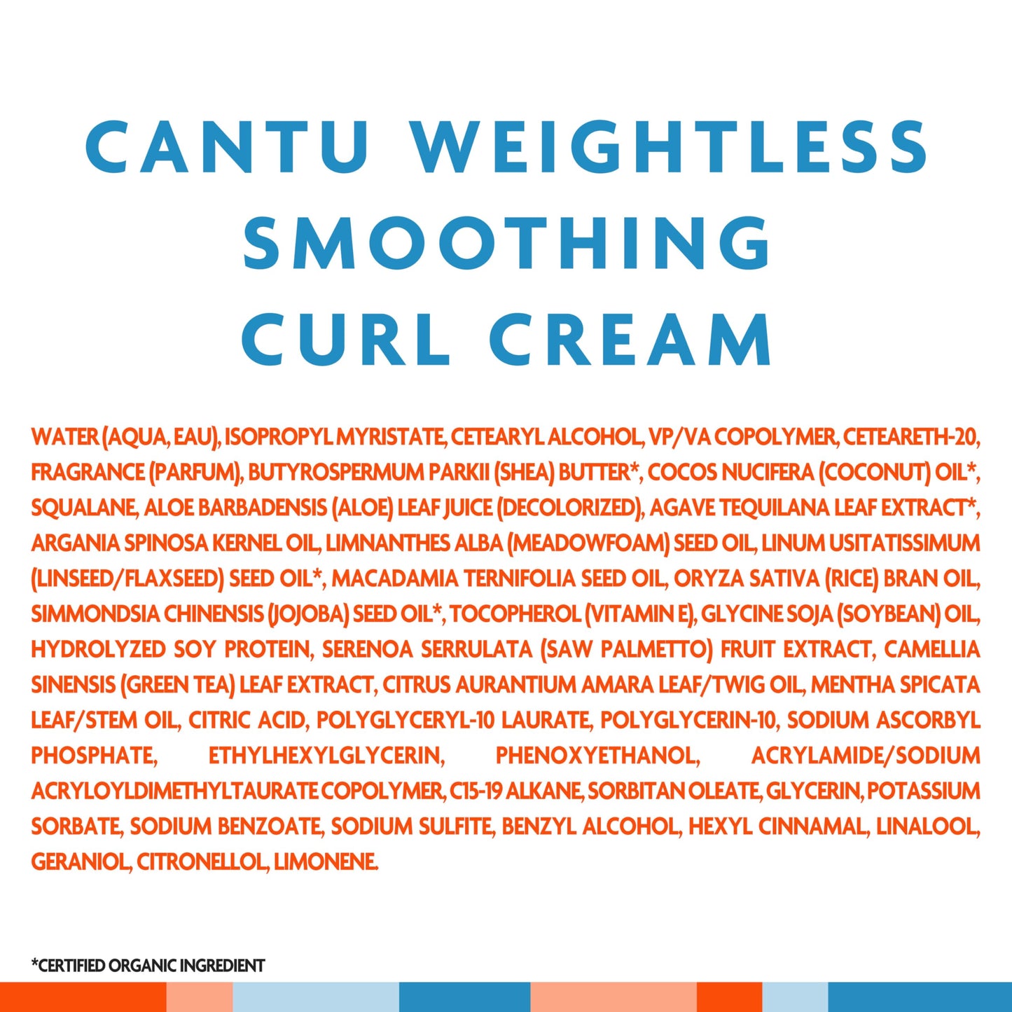 Cantu Weightless Smooth + Curl Cream, 10 fl oz