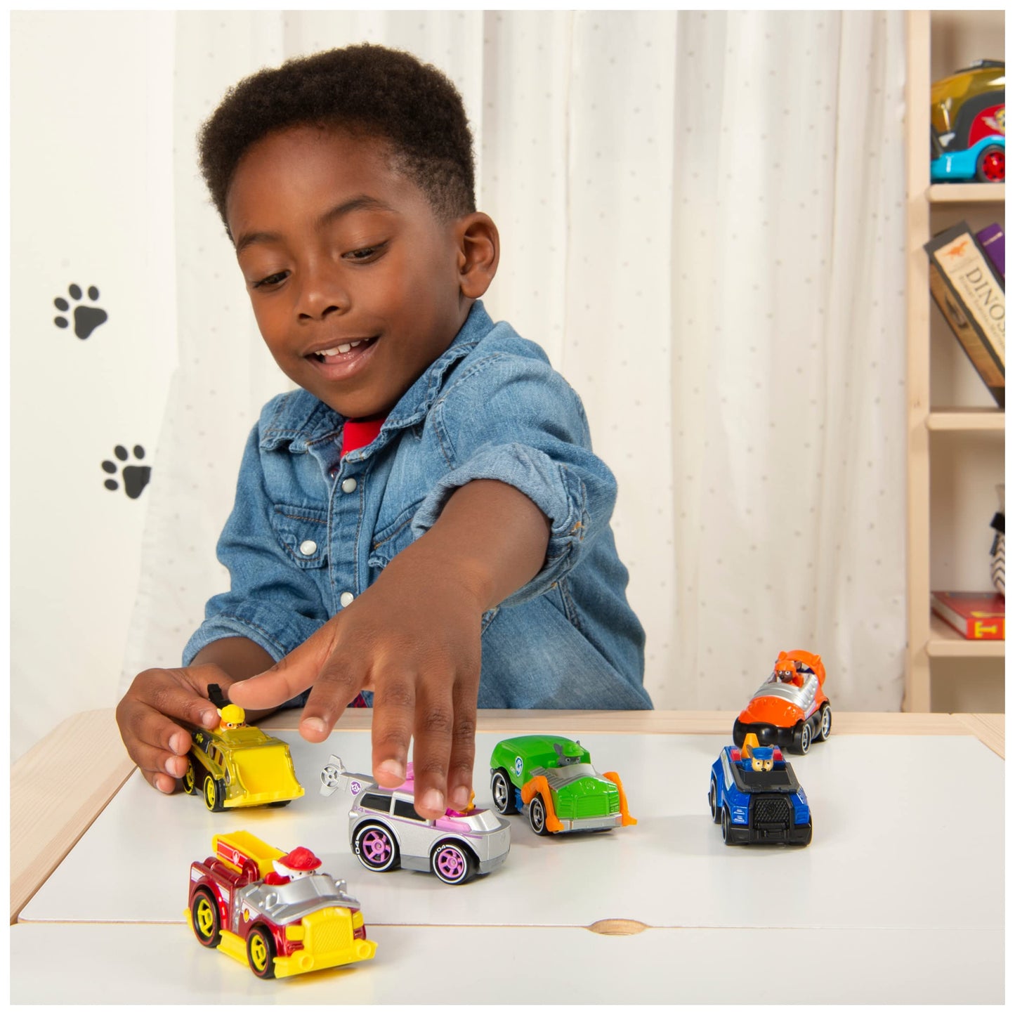 Paw Patrol, True Metal Classic Gift Pack of 6 Collectible Die-Cast Vehicles, 1:55 Scale