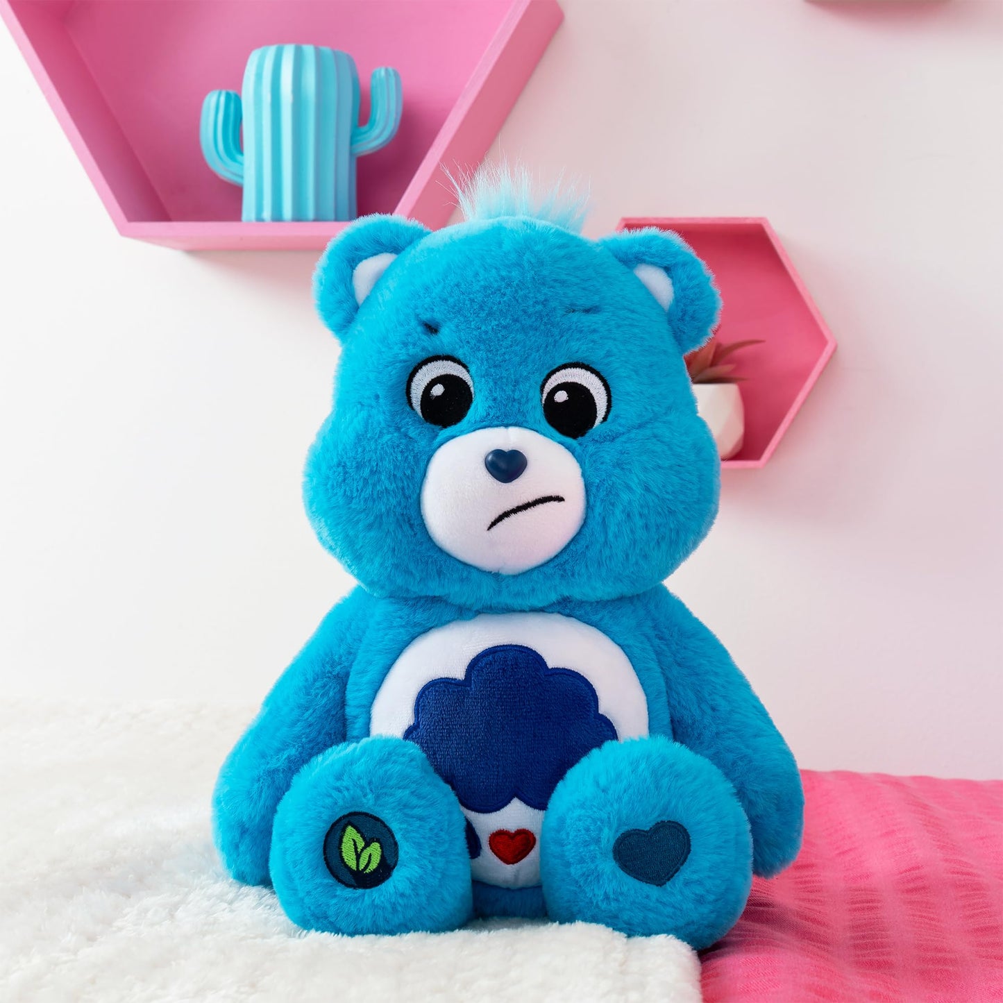 Care Bears 14” Grumpy Bear Plush - Super Soft Blue Stuffed Animal Toy for Kids, Collectors & Gift Giving (Holidays, Birthdays & More)