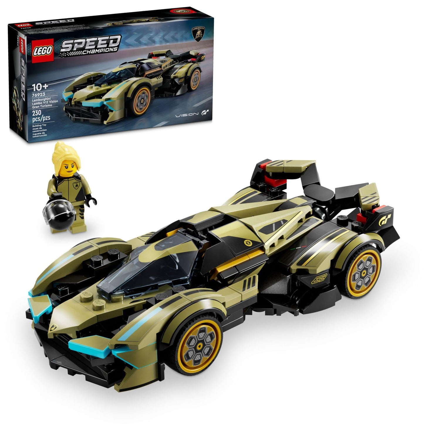 Lego Speed Champions: Lamborghini Lambo V12 Vision Gran Turismo Buildable Toy 76923