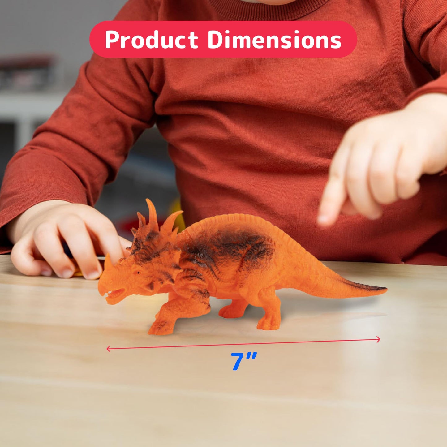 PREXTEX Dinosaur Toys for Kids 3-5 – 12 Realistic Dinosaur Figures with Sound + Dino Book for Learning & Play