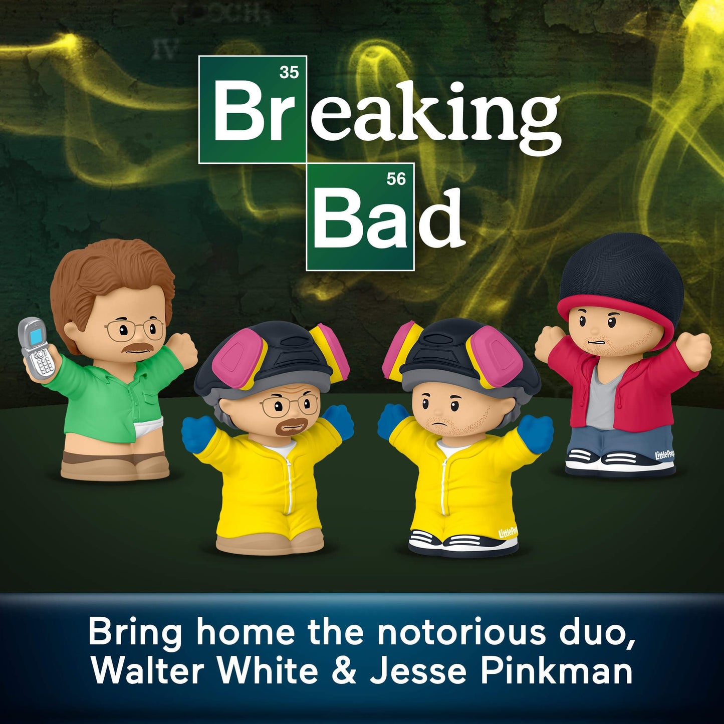 Little People Collector Breaking Bad TV Show Special Edition Figure Set in Display Box for Adults & Fans
