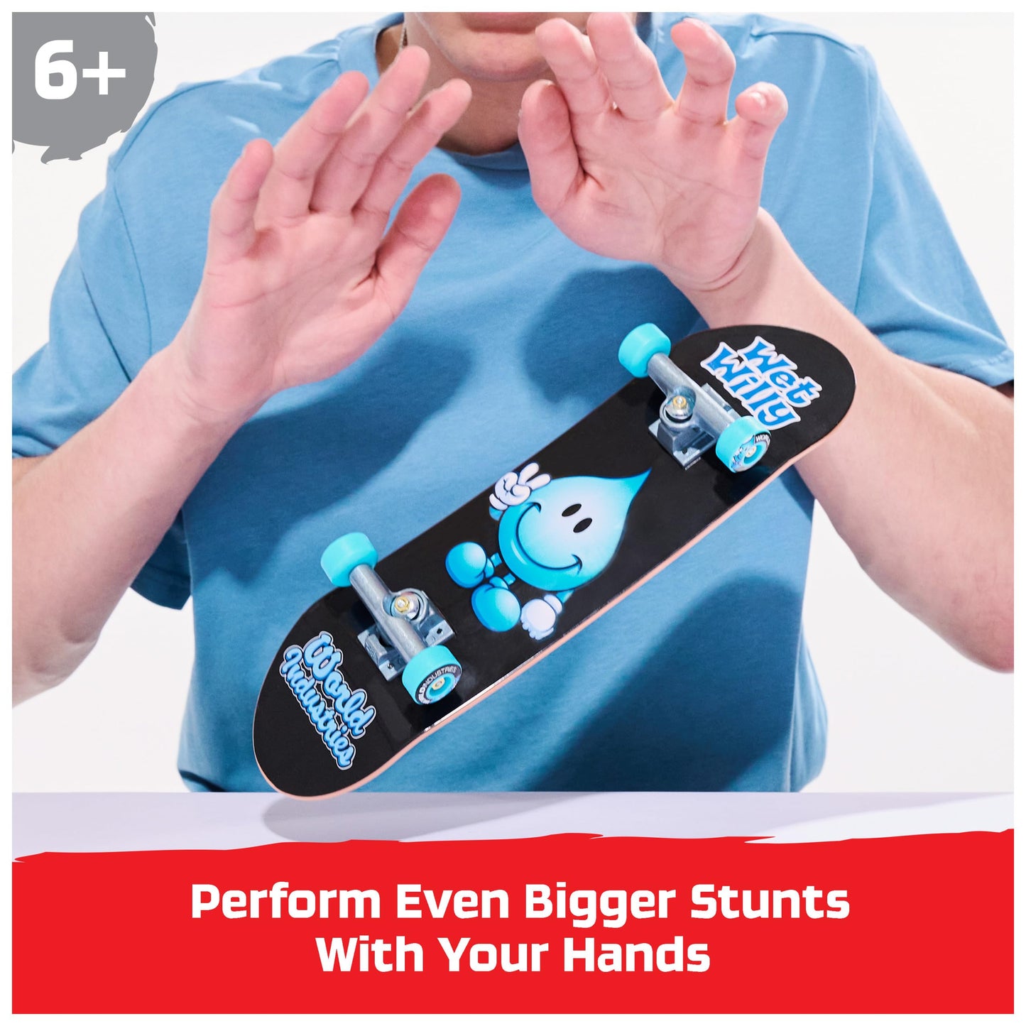 TECH DECK, World Industries Handboard; Authentic Mini Skateboards, Kids Toys for Boys & Girls, Ages 6 and up (Hands Use Only)