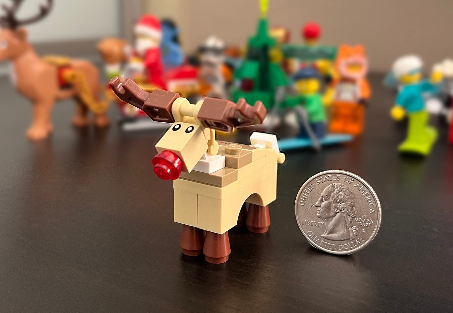 LEGO Holiday MiniFigure Animal - Reindeer (Rudolph with Red Nose) 10245