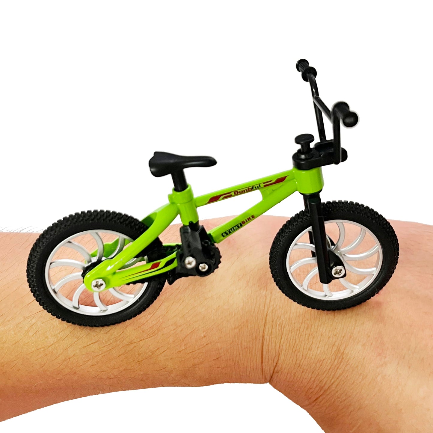Mini Finger Bike Toy – Alloy Mountain Bicycle Model with Tools, Movable Parts, Gift for Kids & Collectors (Green)