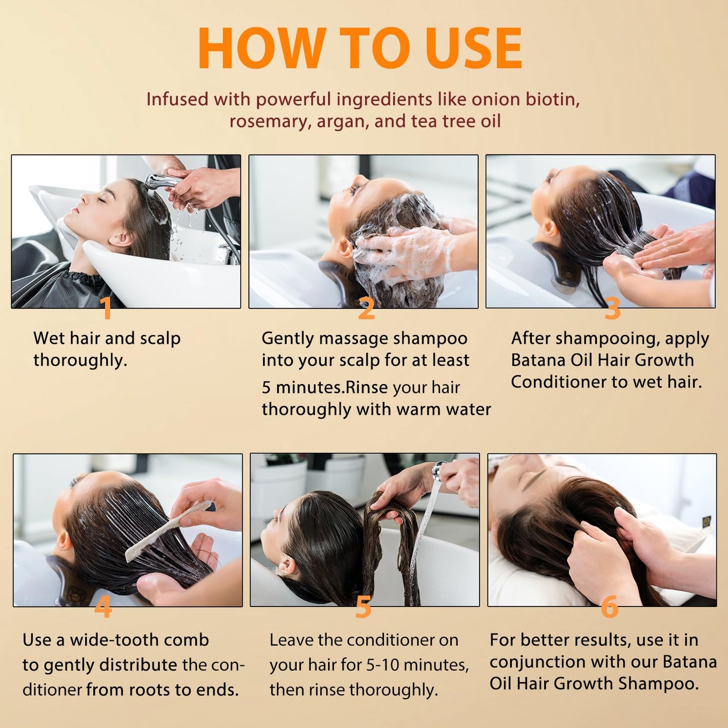 Batana Oil Shampoo & Conditioner Set for Hair Growth โ Anti-Thinning, Deep Moisturizing Formula to Strengthen Weak, Brittle Hair for Men & Women