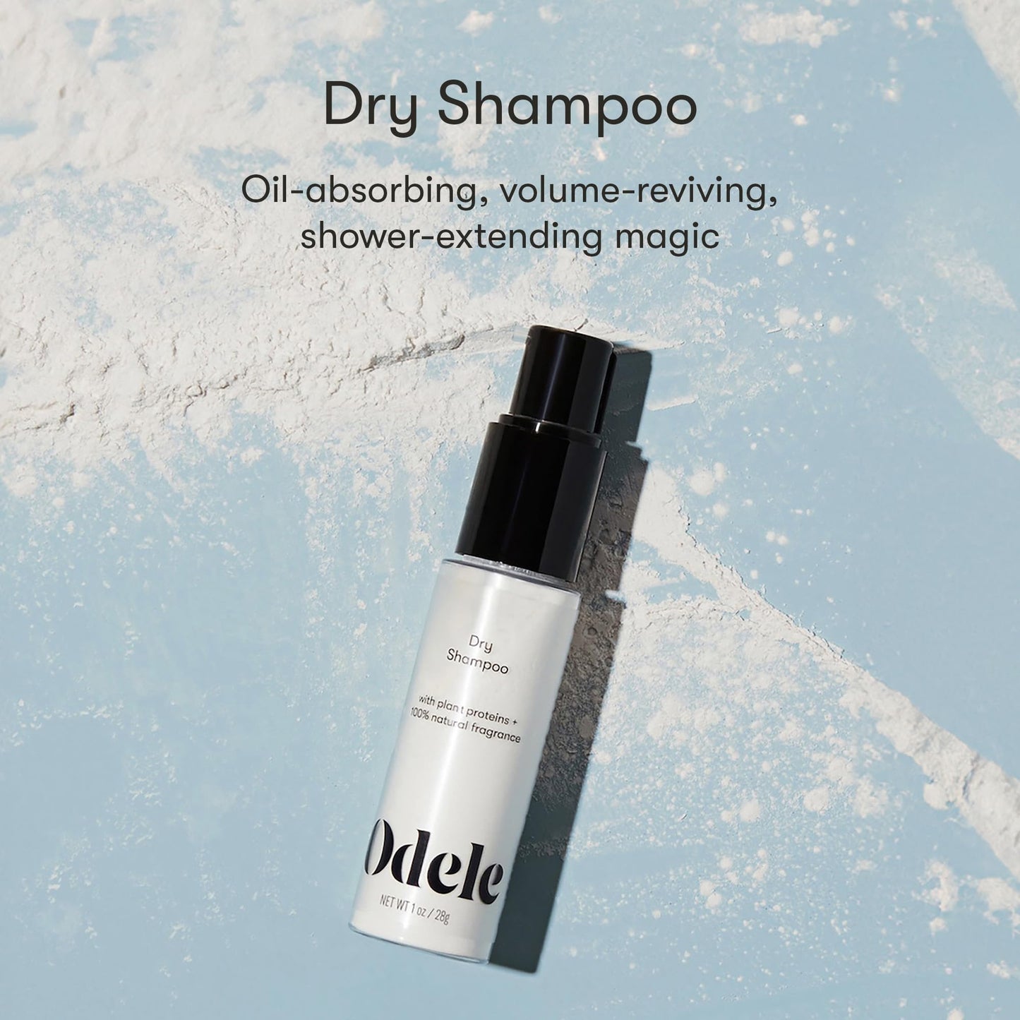 Odele Dry Shampoo, Oil-Absorbing Powder to Revive Volume for All Hair Types & Textures, 1 oz