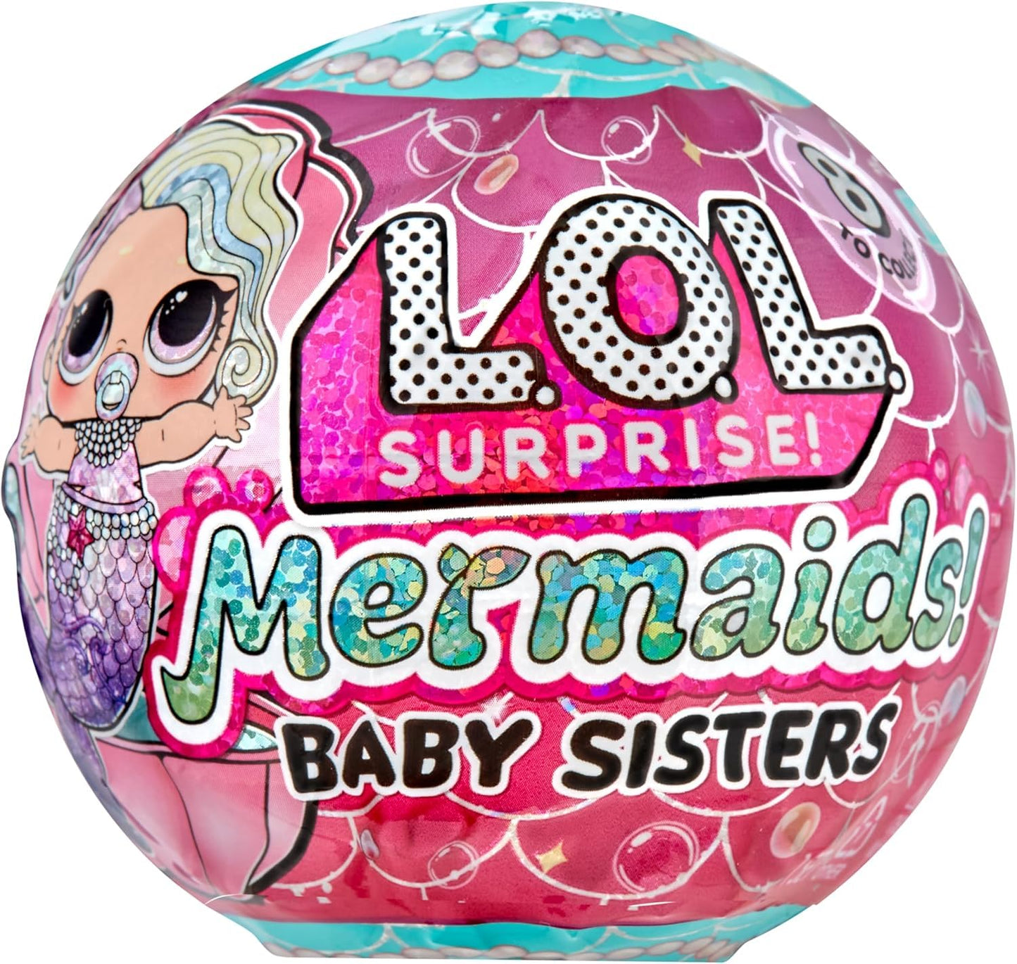 LOL Surprise Mermaids Baby Sisters with Color Change Tail, 8 Dolls to Collect, Fashion Accessories, Great Gift for Kids Ages 4+