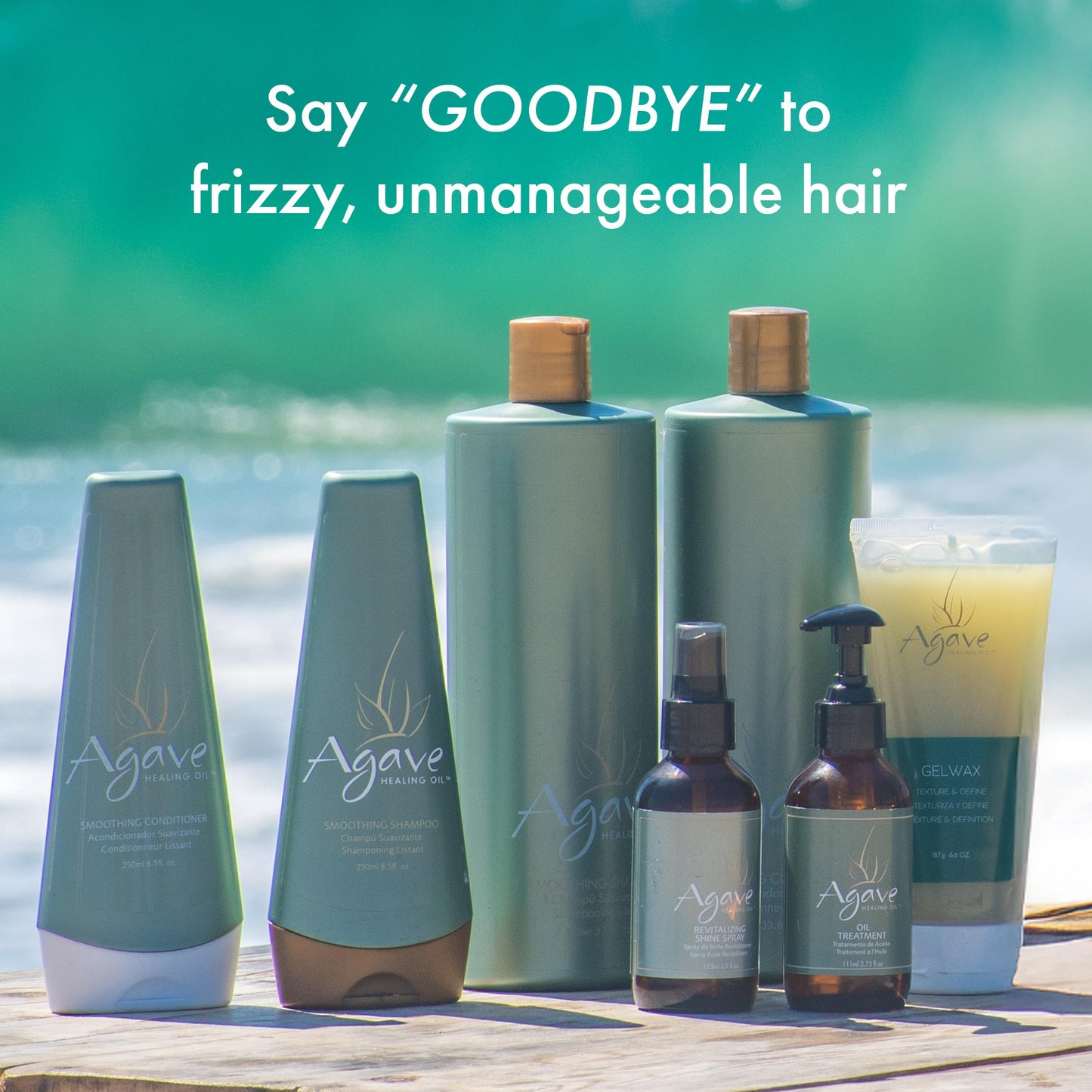 Agave Smoothing Conditioner Lightweight Moisture Infusion & Frizz Control, Sulfate-Free, Color-Safe, 8.5 fl oz