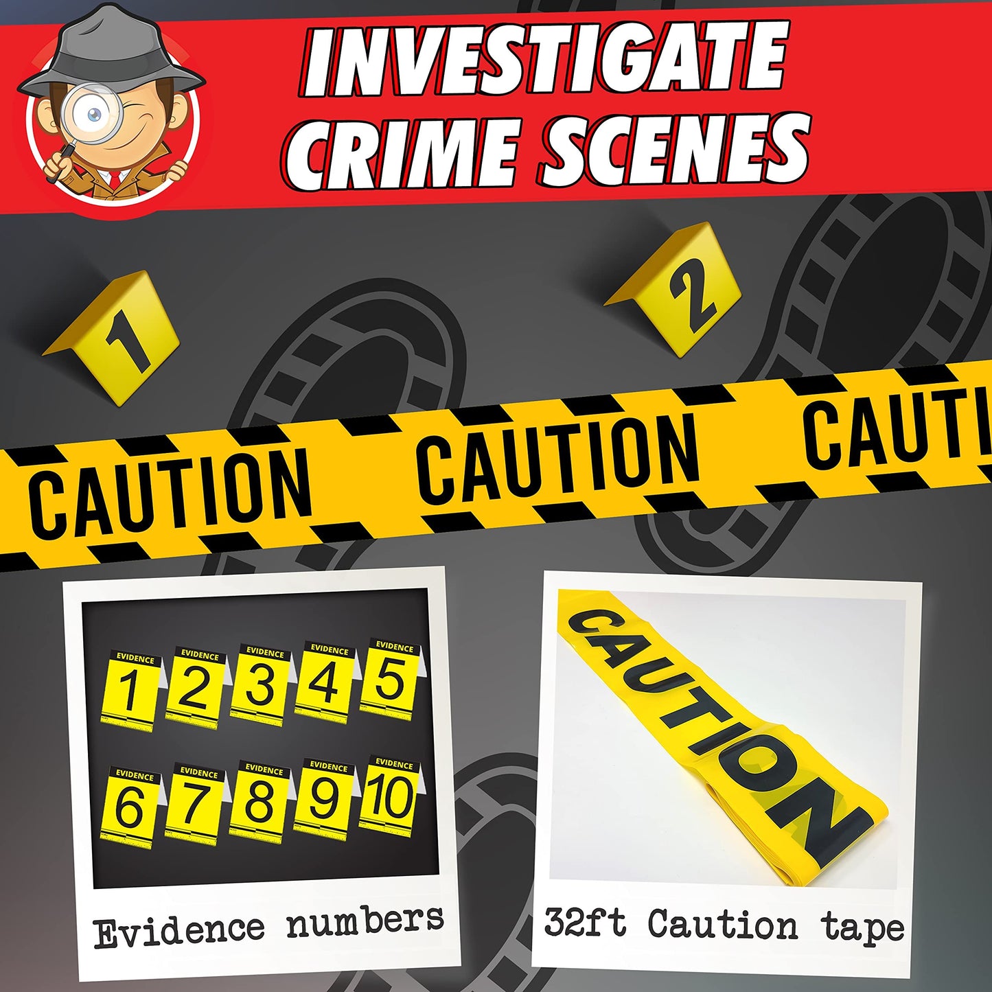 BLOONSY Spy Kit for Kids Detective Fingerprint Toys for 6 7 8 9 10 11 12 Year Old Boys Girls Secret Agent Investigation Science Set