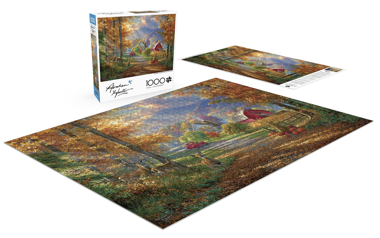 Buffalo Games Abraham Hunter Fall Memories – 1000-Piece Jigsaw Puzzle for Adults, Challenging Game Night Fun, 26.75"x19.75" Finished Size